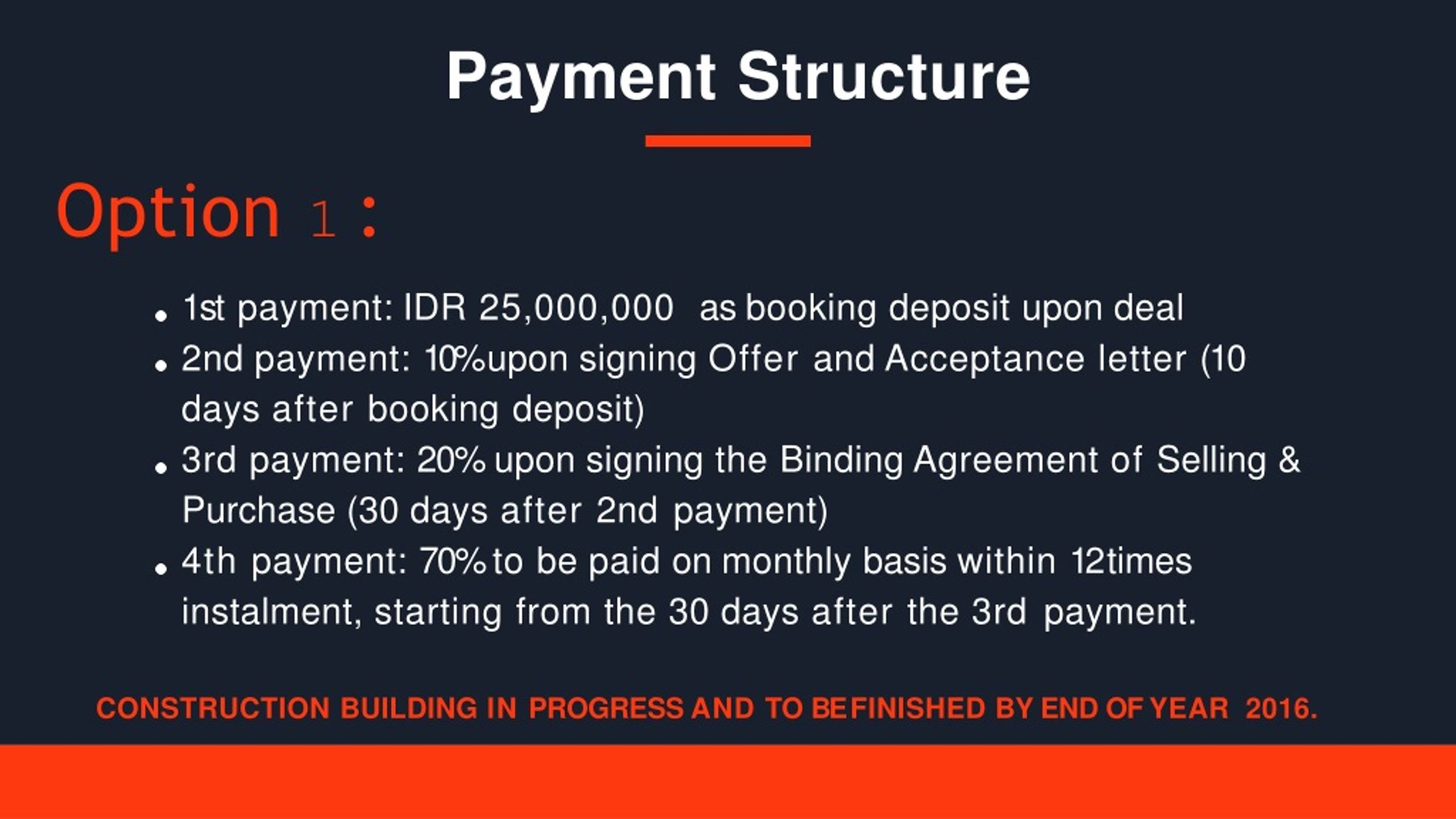 PPT Payment Structure at The Ocean Views PowerPoint Presentation