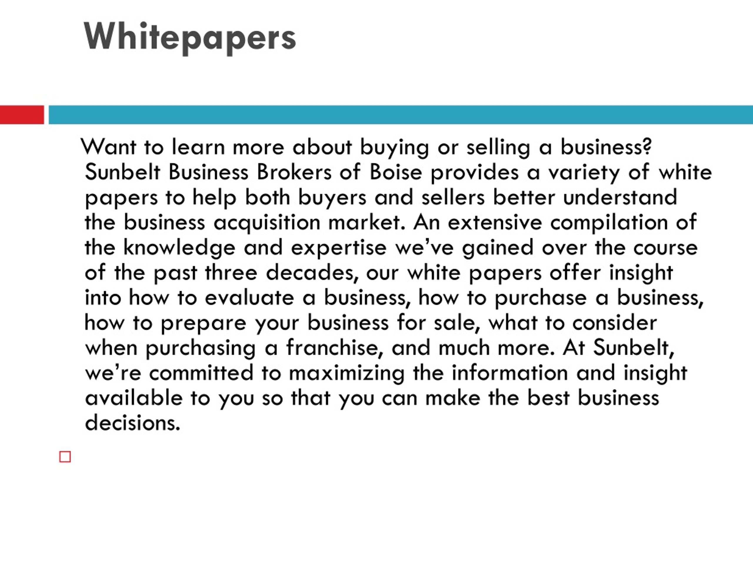 PPT Commercial Real Estate Boise Idaho SMA Executives PowerPoint