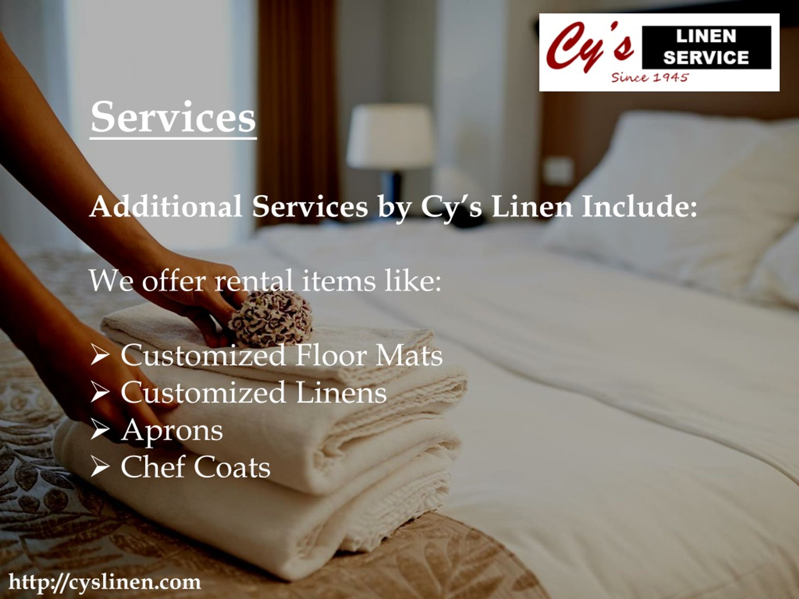 PPT Commercial Linen Services Florida Cy’s Linen PowerPoint