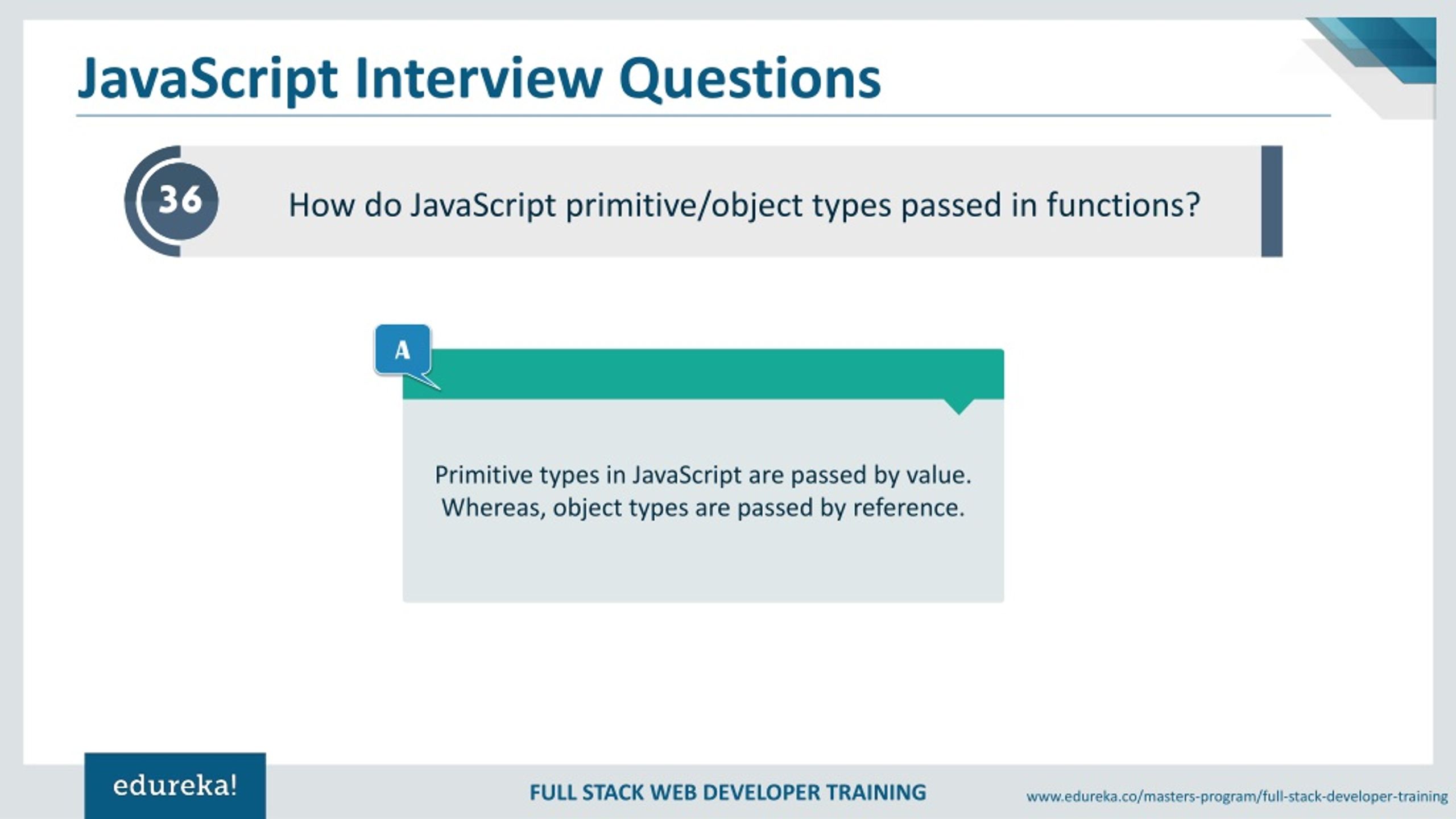 PPT JavaScript Interview Questions and Answers Full Stack Web