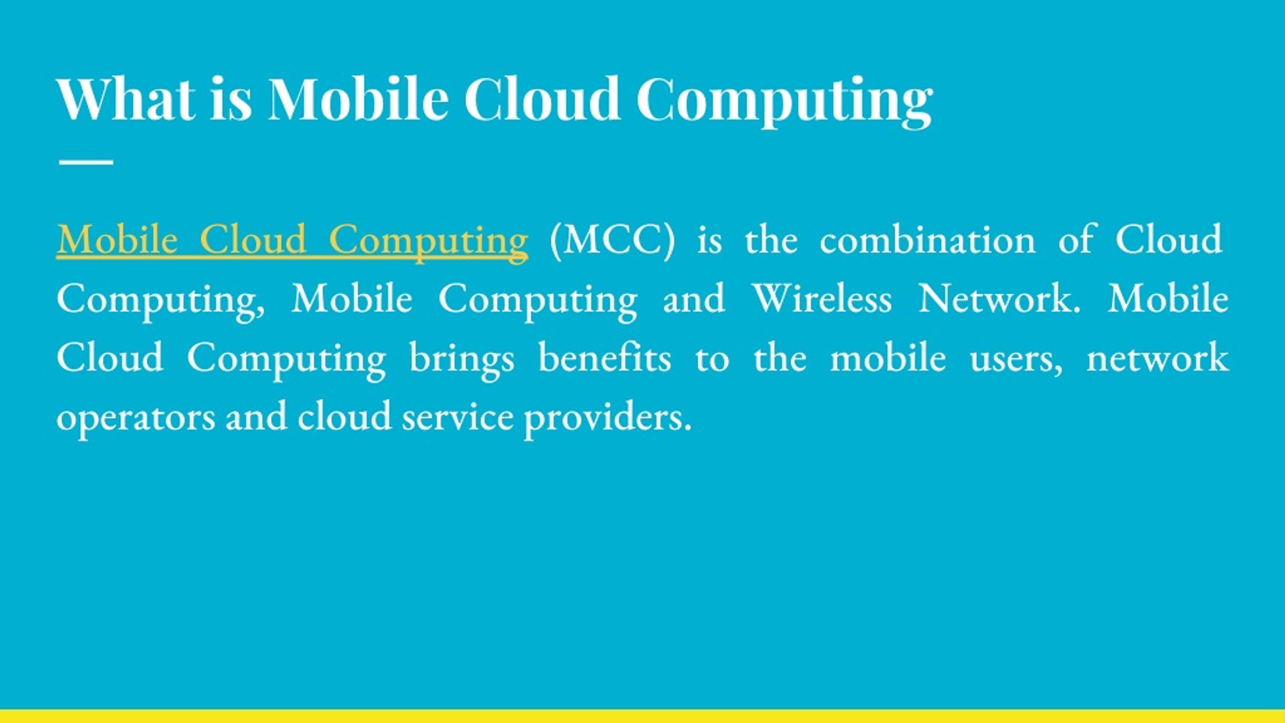 PPT Mobile Cloud Computing Architectures, Advantages, Applications PowerPoint Presentation