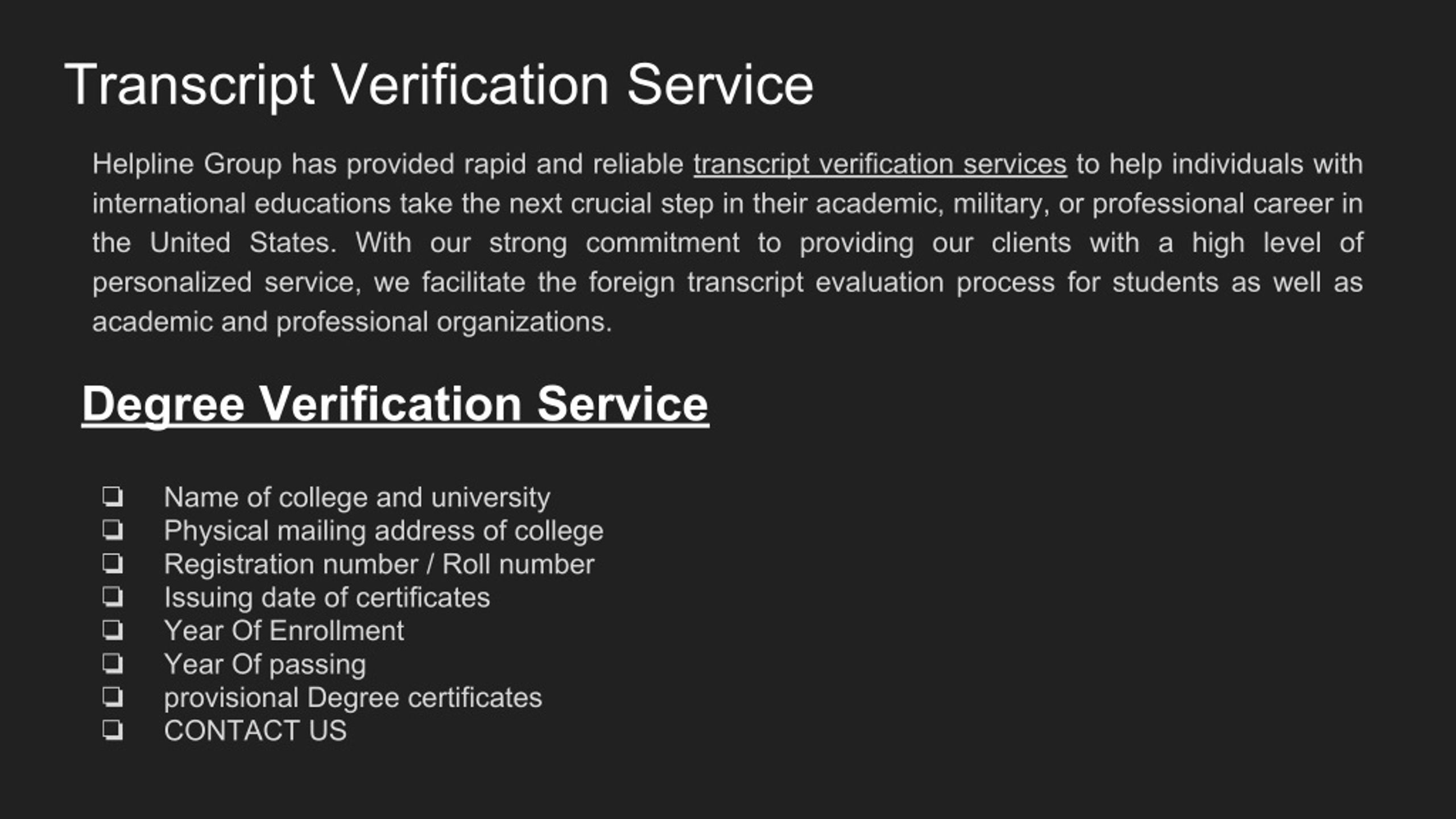 PPT Transcript Verification Services from Kuwait PowerPoint