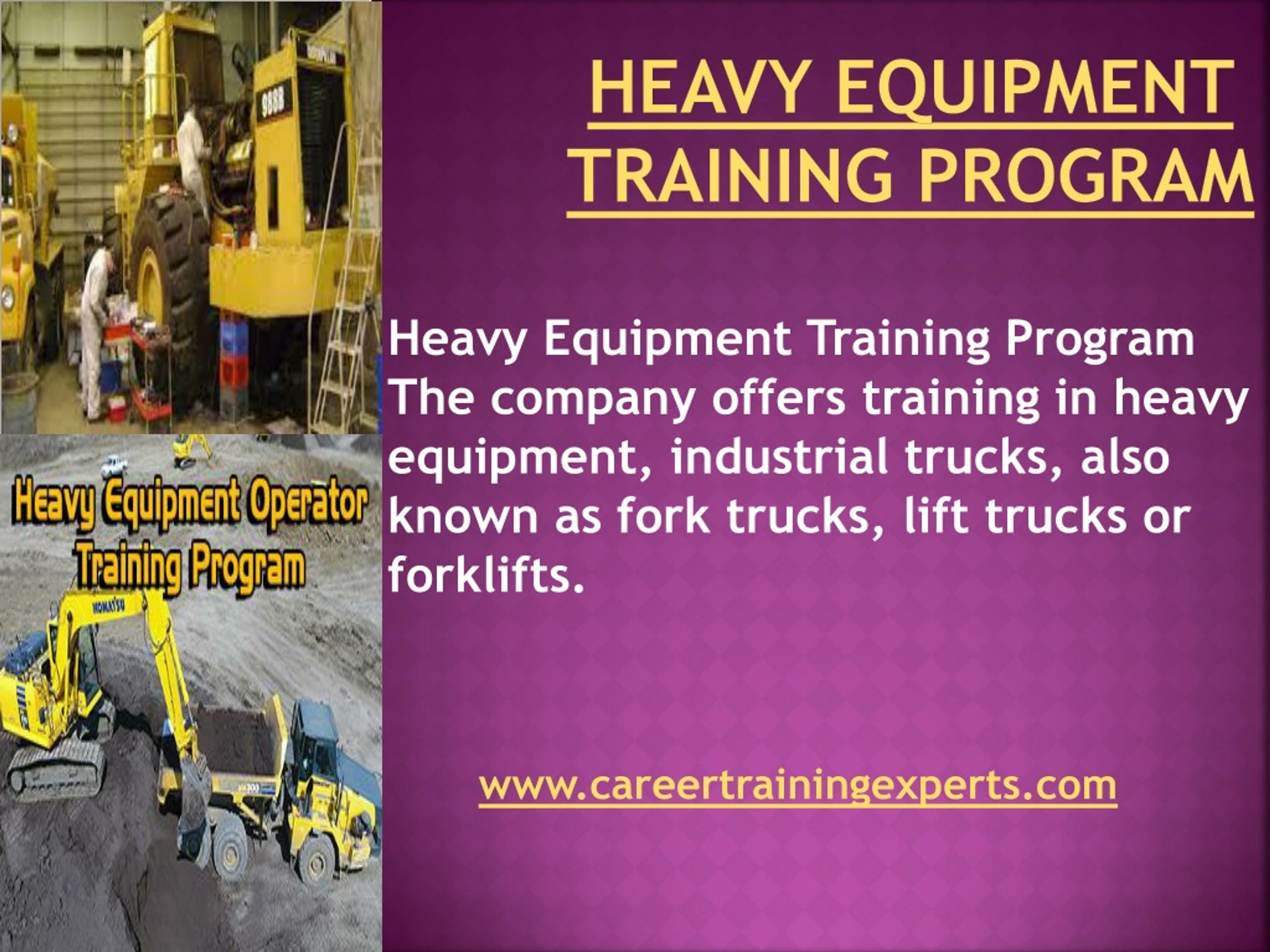 PPT Heavy Equipment Training Program PowerPoint Presentation, free
