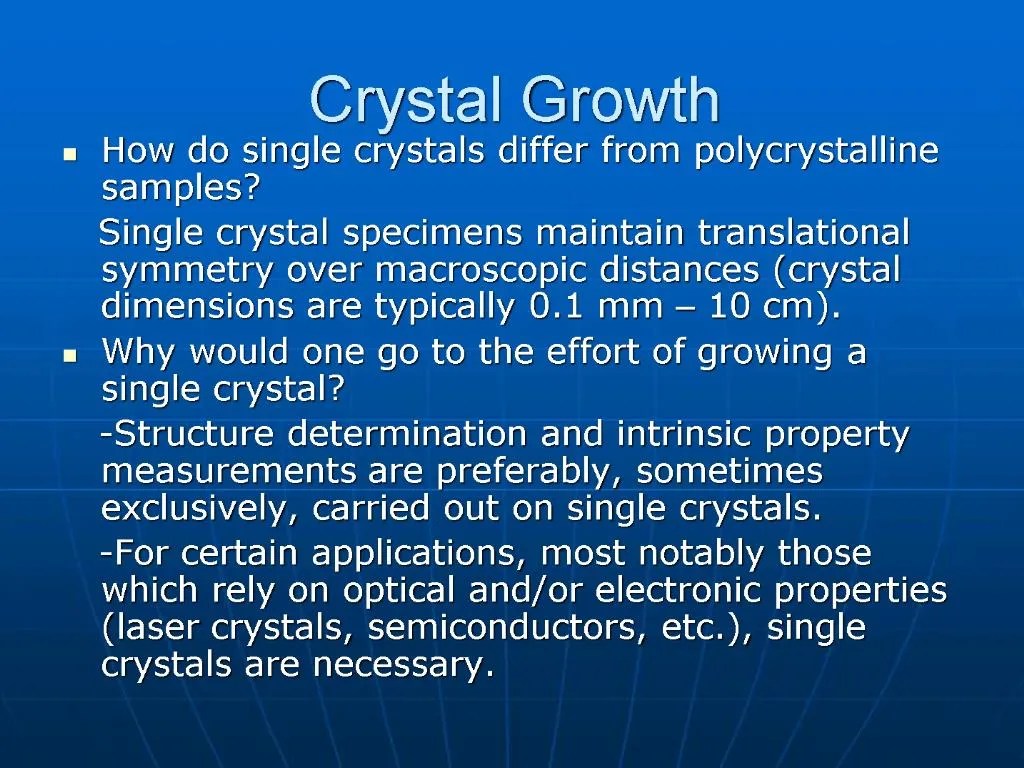 PPT Crystal Growth PowerPoint Presentation, free download ID824761