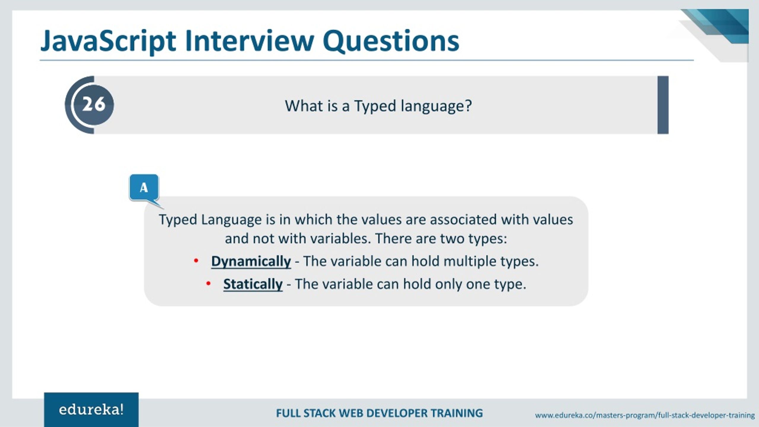 PPT JavaScript Interview Questions and Answers Full Stack Web