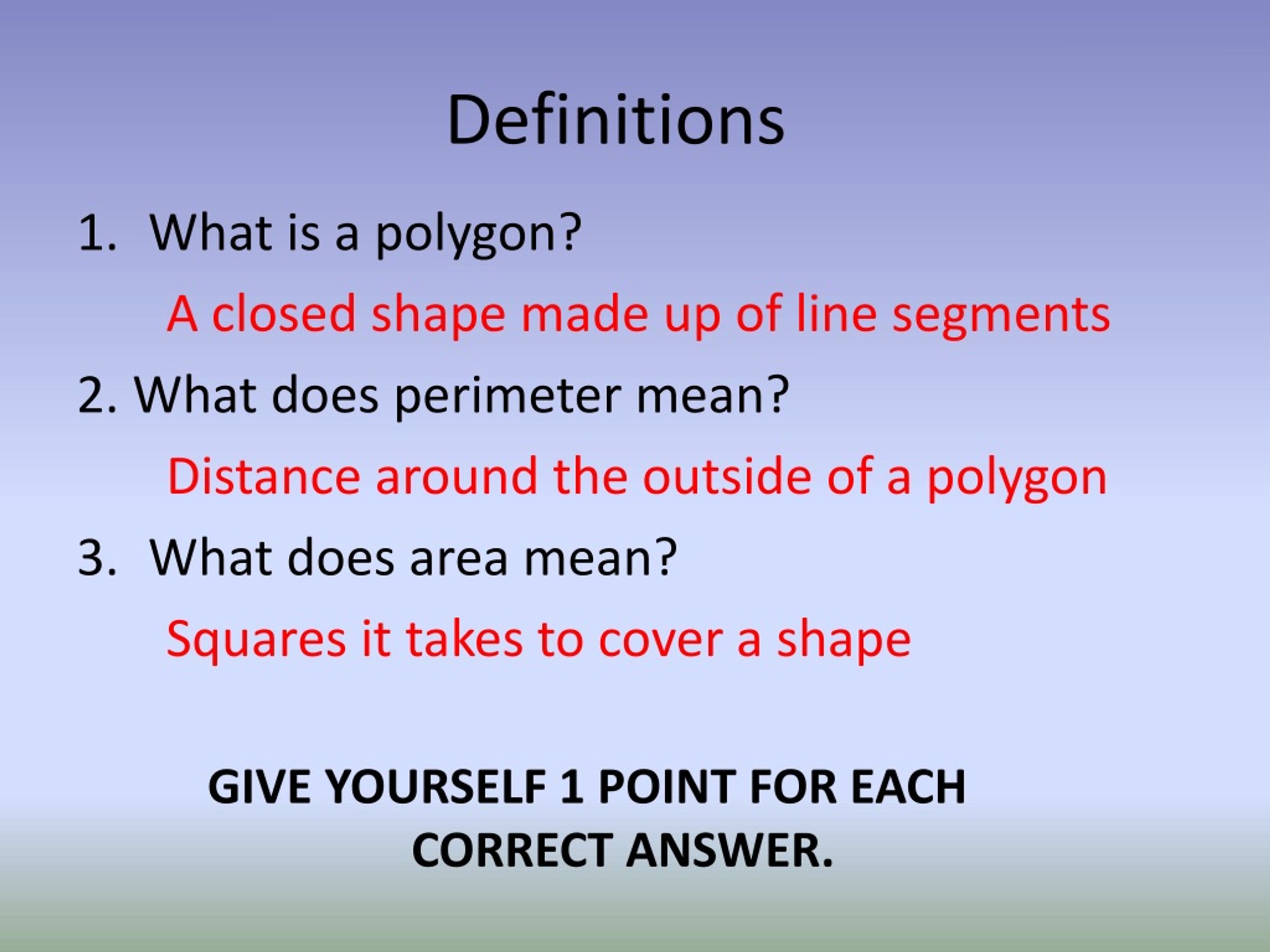 PPT Area And Perimeter PowerPoint Presentation, free download ID