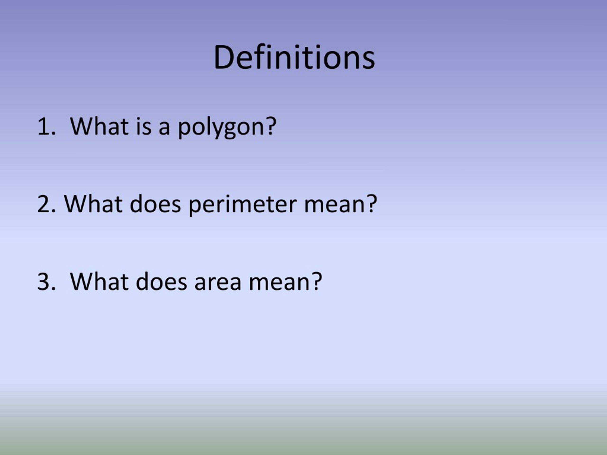PPT Area And Perimeter PowerPoint Presentation, free download ID