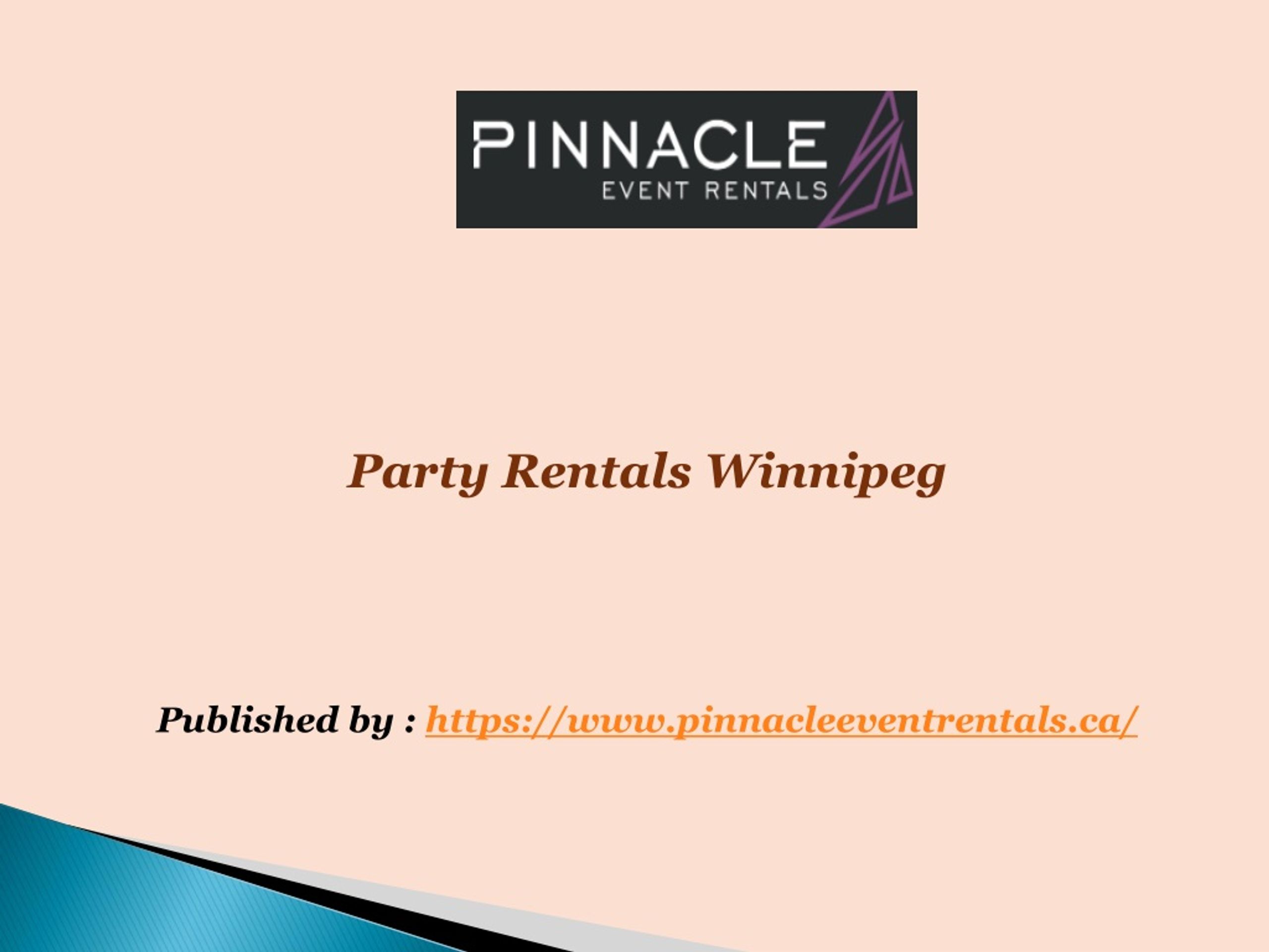 PPT Party Rentals Winnipeg PowerPoint Presentation, free download