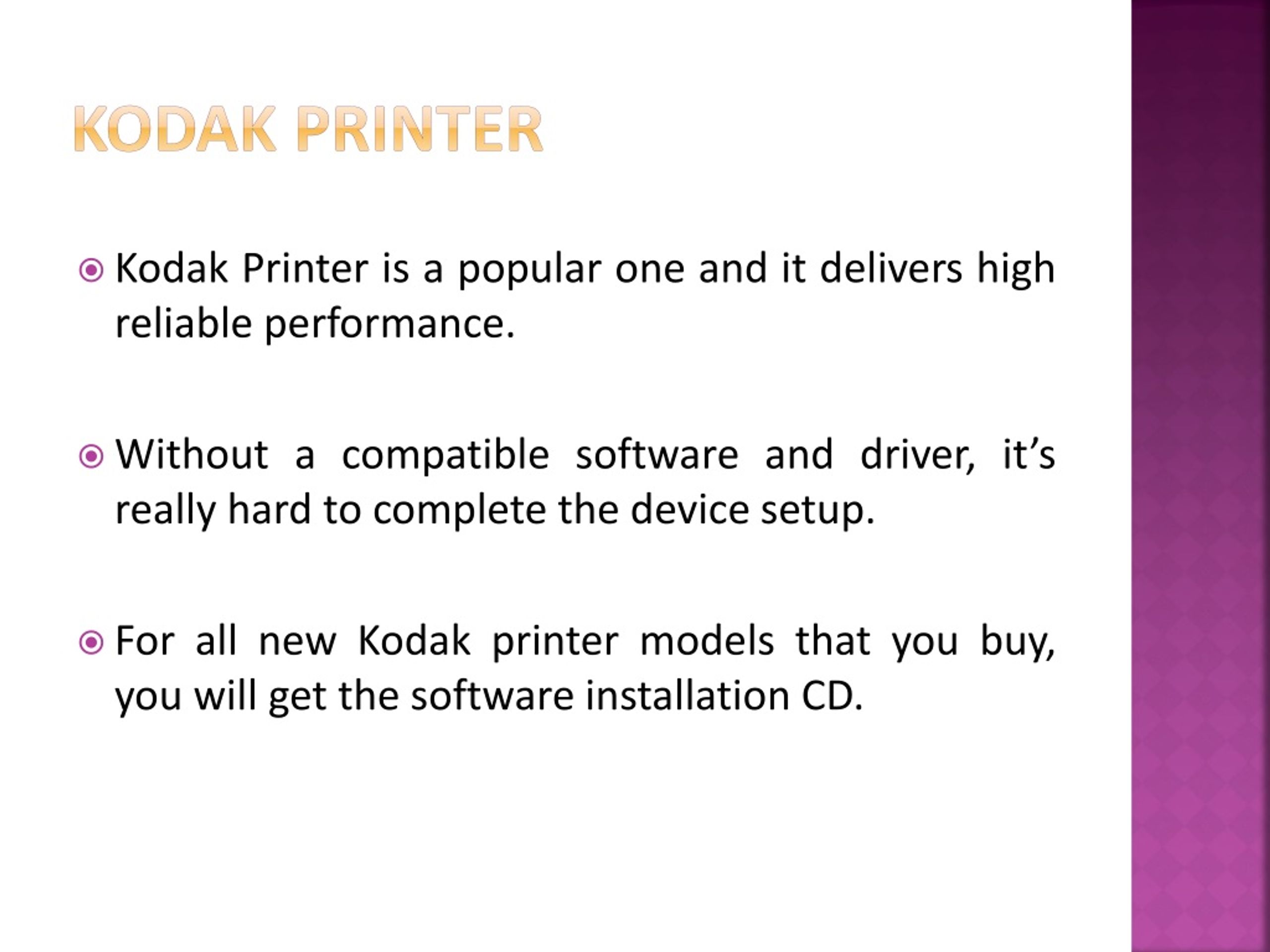 PPT Kodak Printer Support PowerPoint Presentation, free download ID