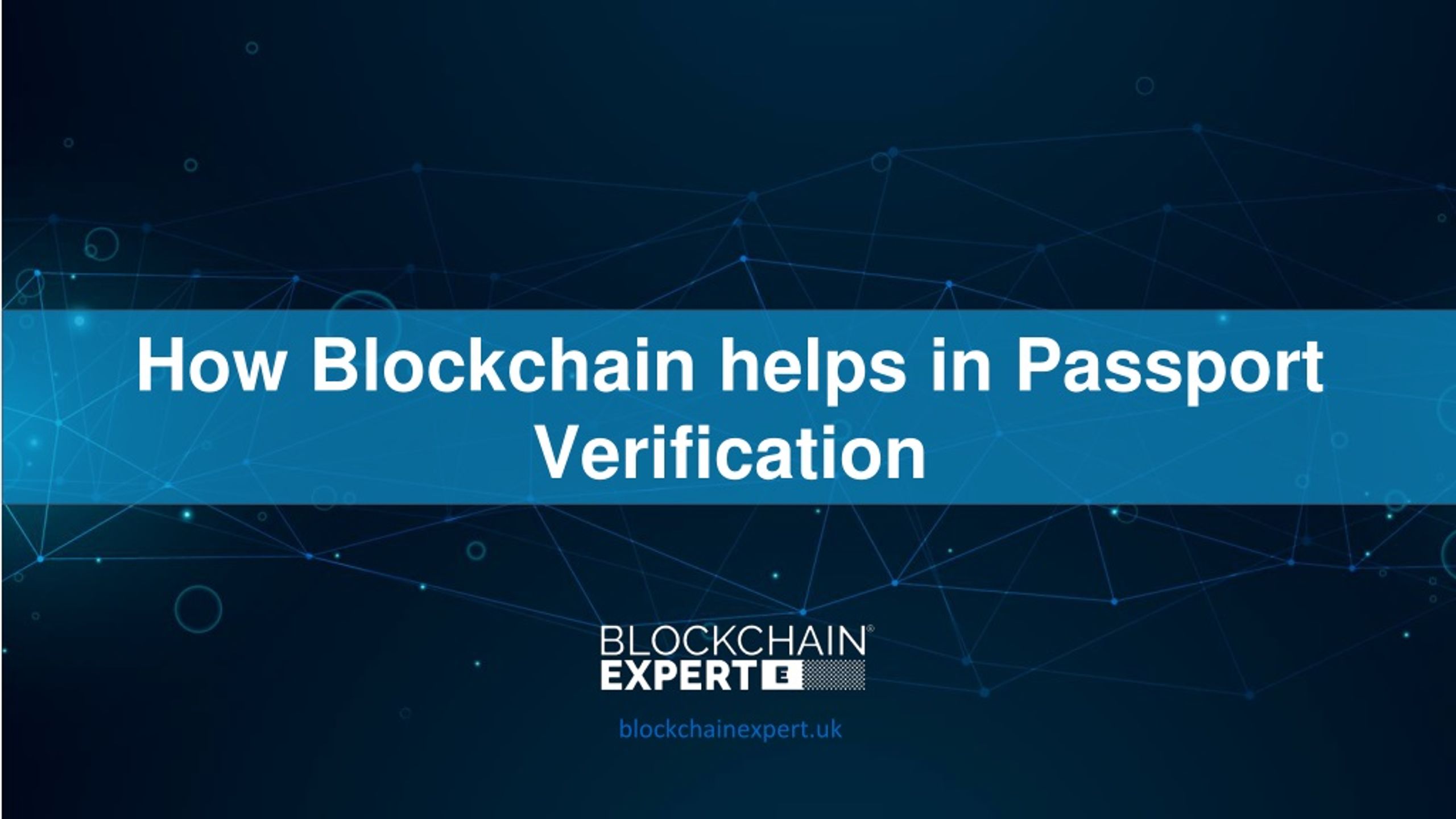 PPT How Blockchain helps in Passport Verification PowerPoint