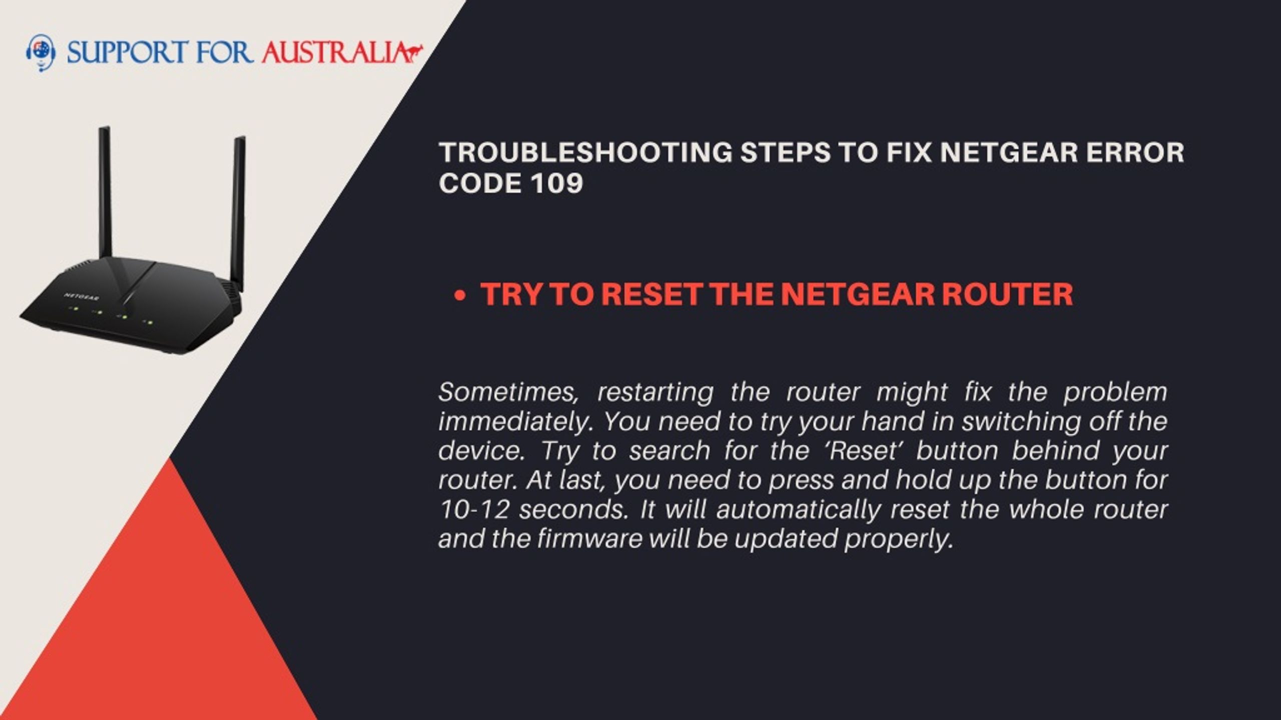 PPT A Guide to Fix Netgear Error Code 109 PowerPoint Presentation