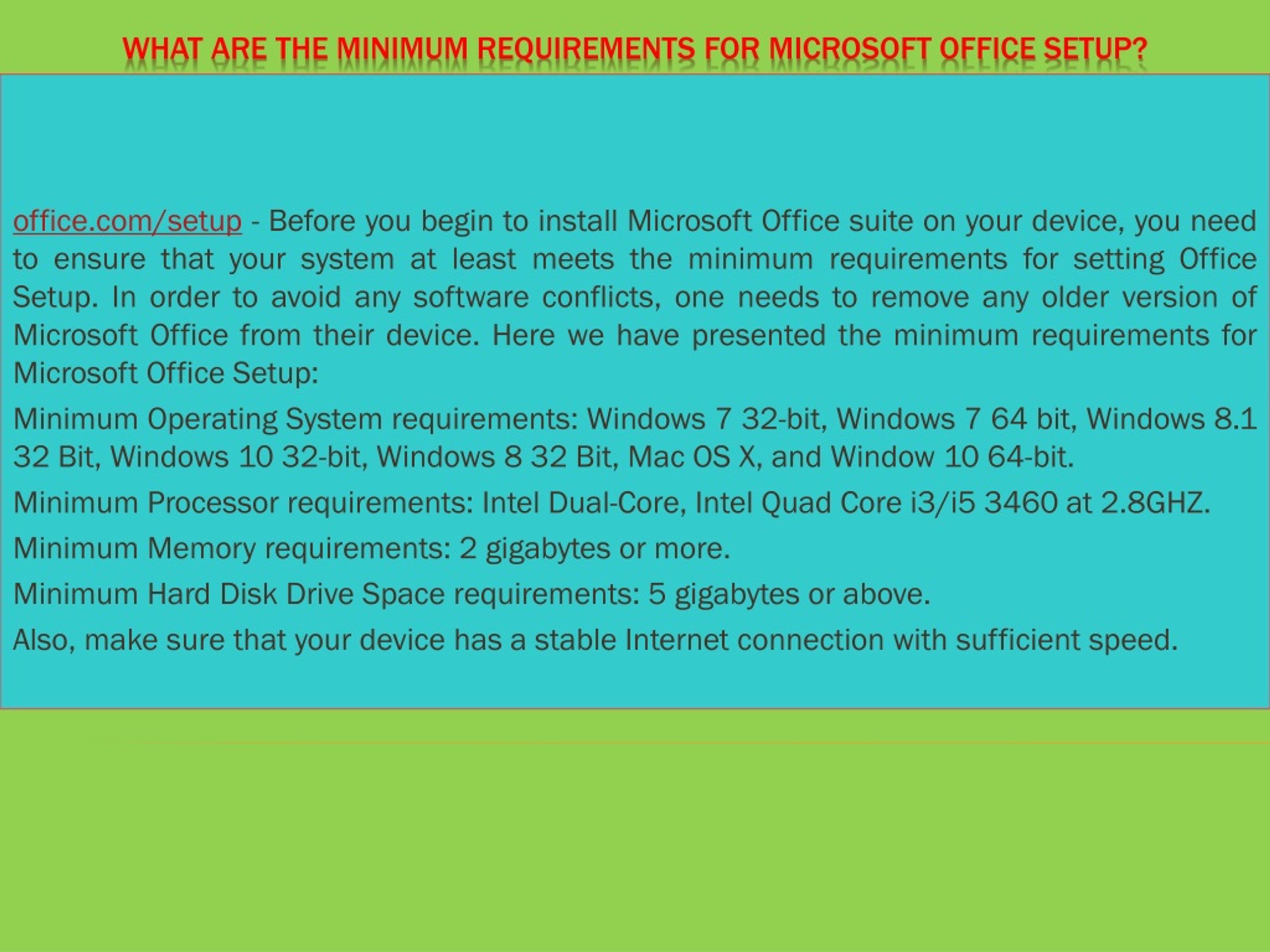 PPT Install office setup with product key