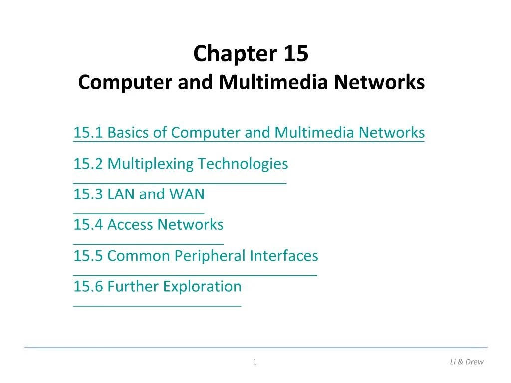 PPT Chapter 15 Computer and Multimedia Networks PowerPoint Presentation ID838873