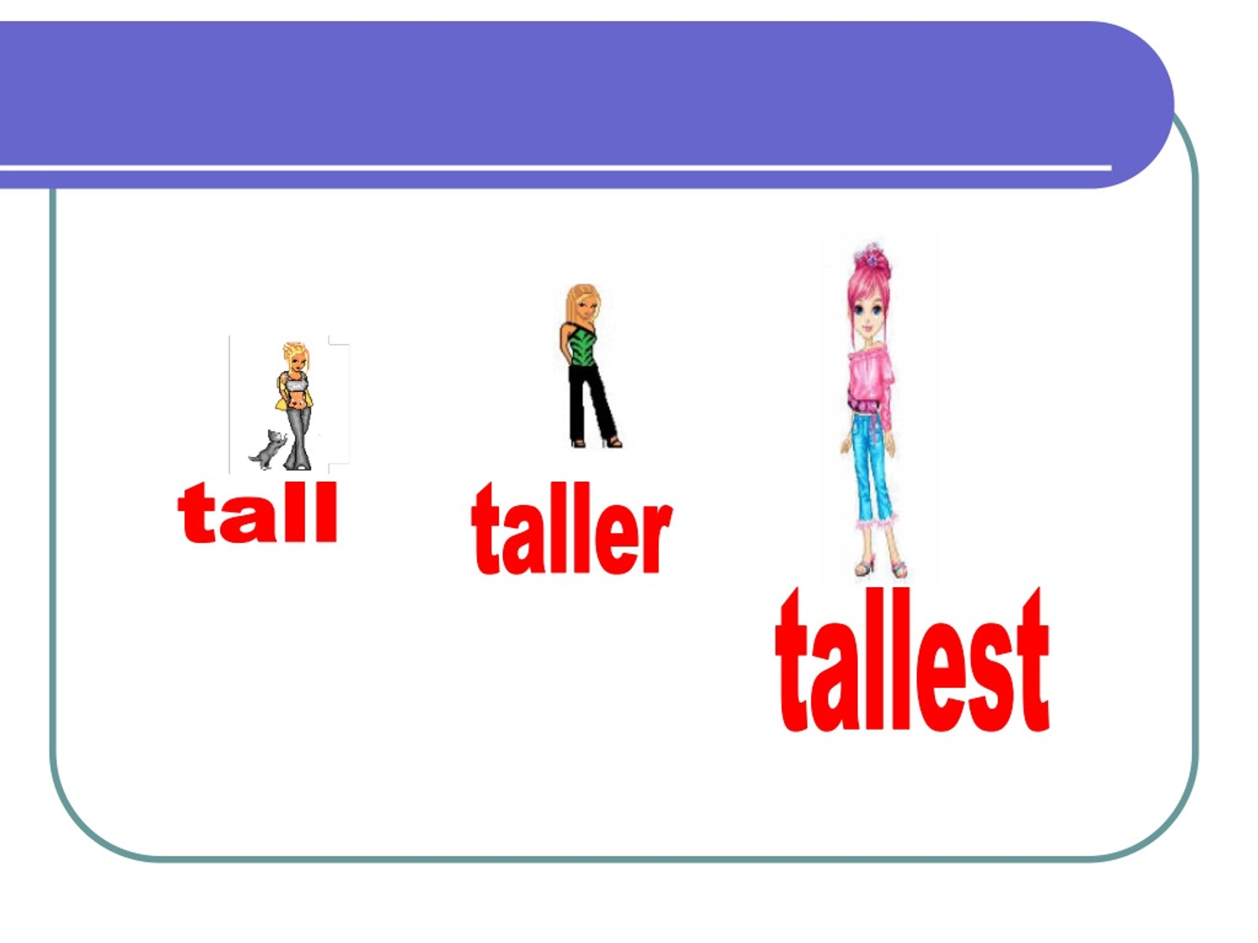 PPT THE COMPARISON OF ADJECTIVES PowerPoint Presentation, free