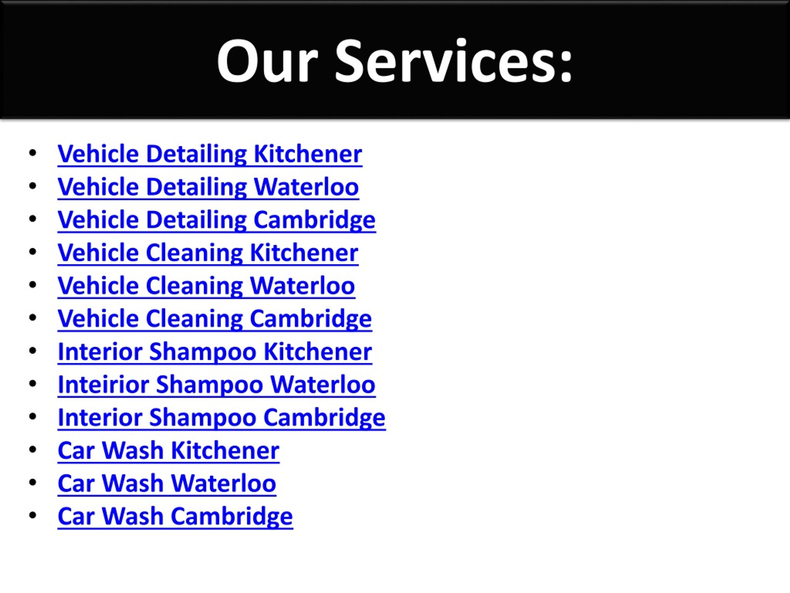 PPT Vehicle Cleaning Kitchener PowerPoint Presentation, free download