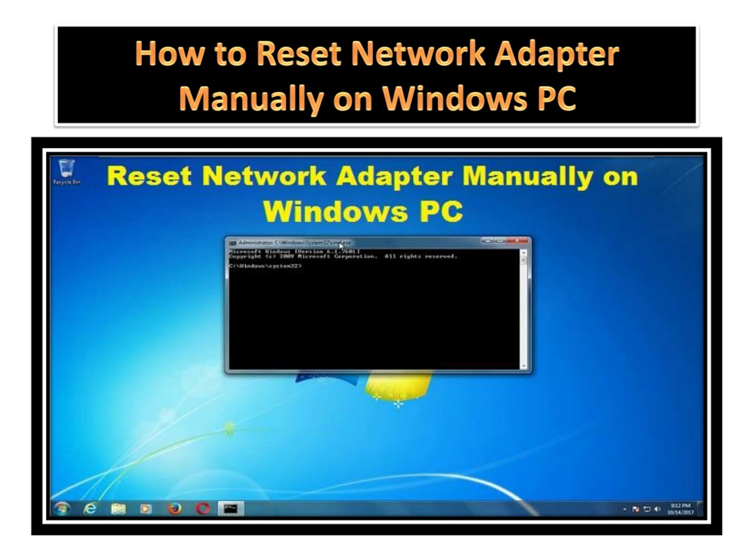 PPT How to Reset Network Adapter Manually on Windows PC PowerPoint