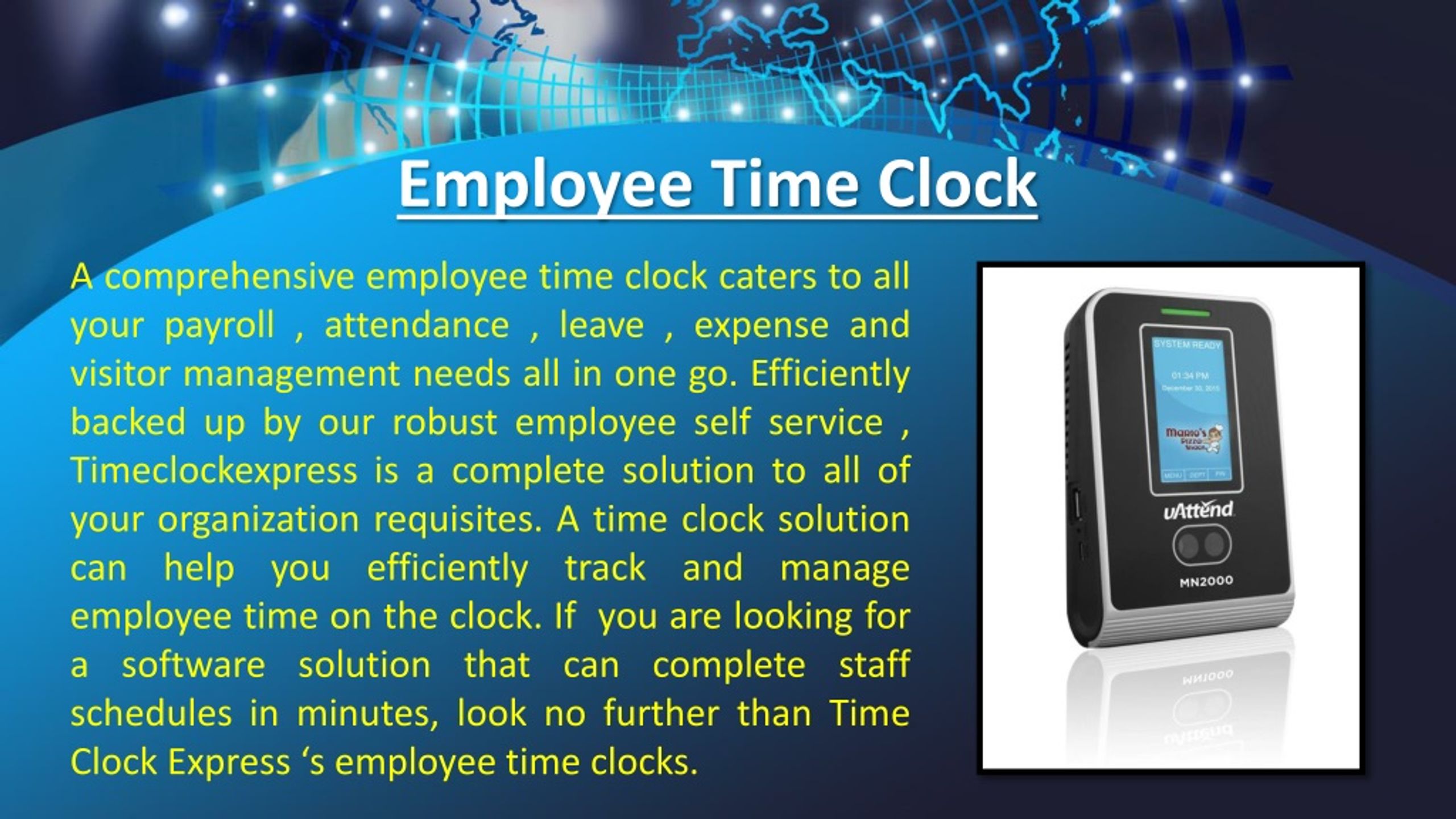 PPT Biometric Time Clocks PowerPoint Presentation, free download ID