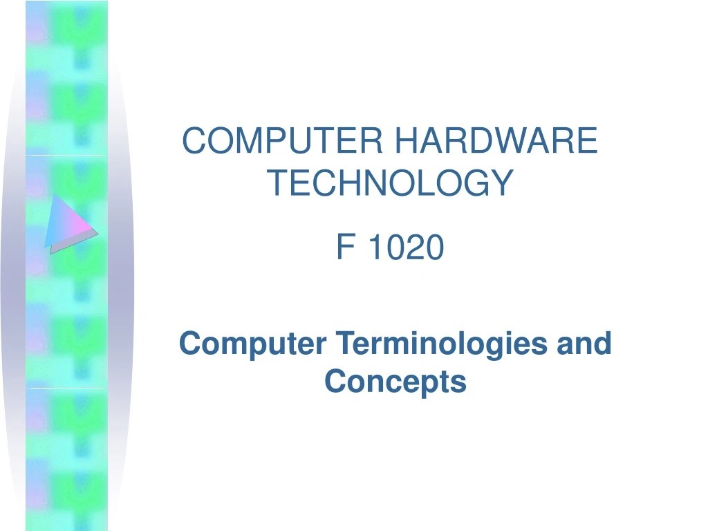 PPT Computer Terminologies and Concepts PowerPoint Presentation, free