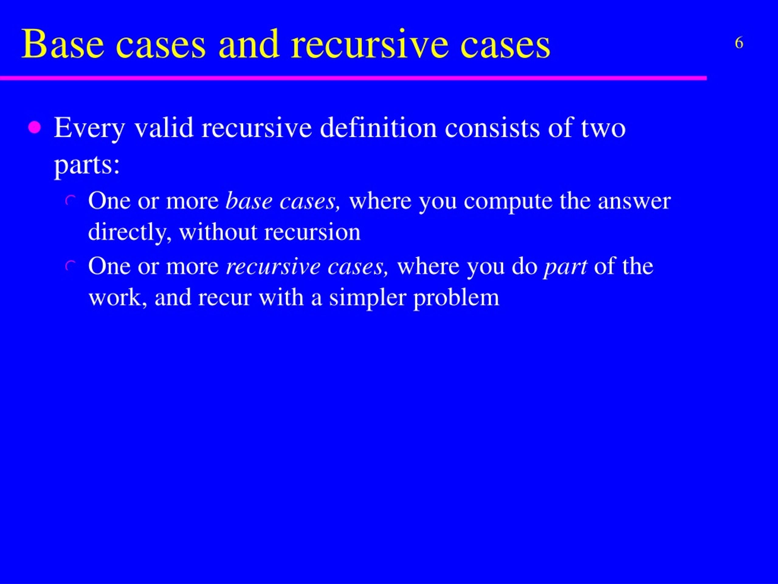PPT Recursion PowerPoint Presentation, free download ID8702214
