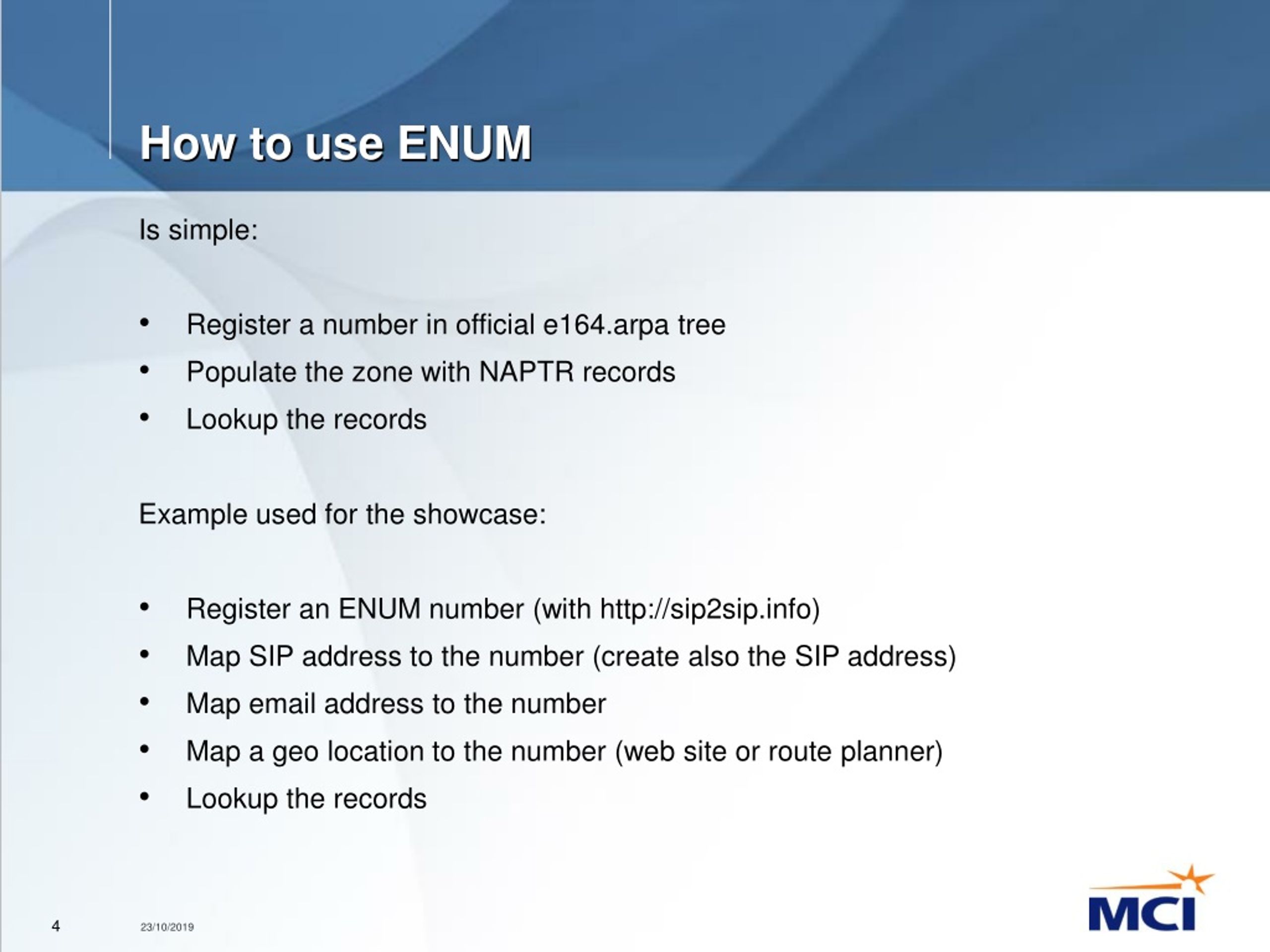 PPT ENUM Applications and Network at Work PowerPoint Presentation