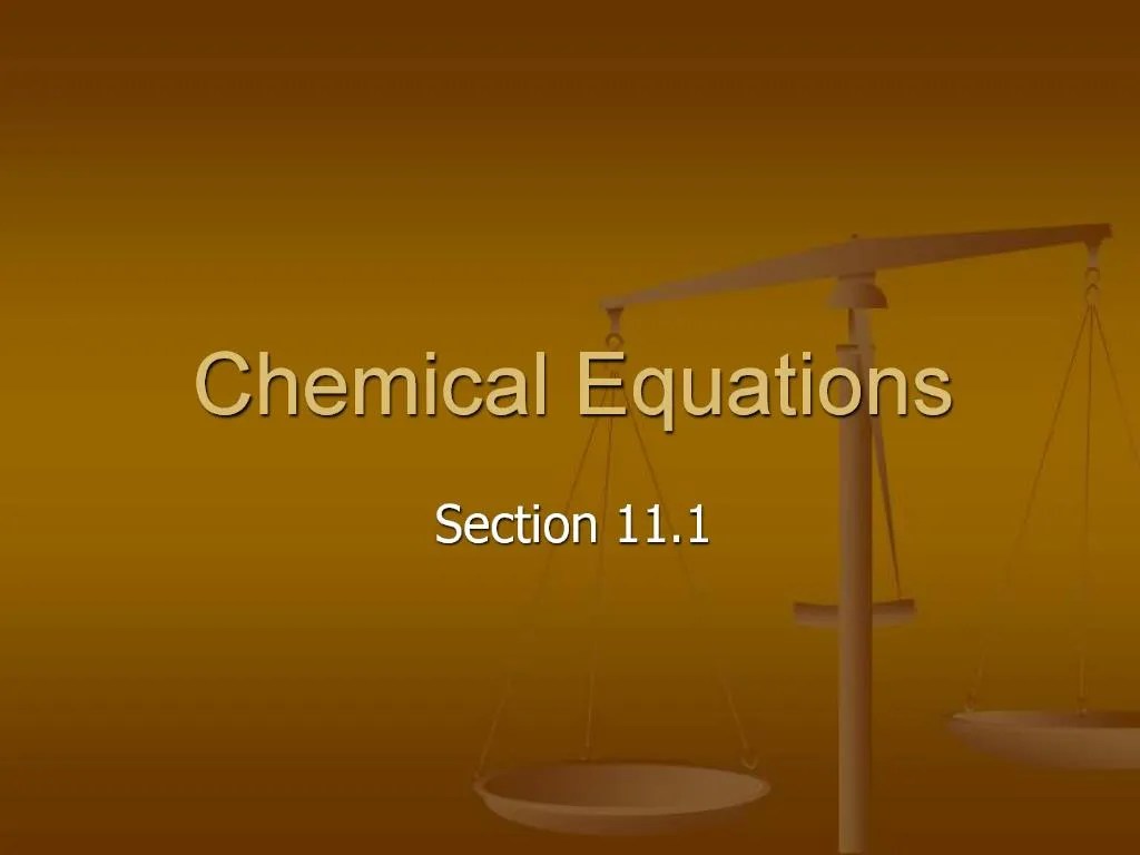 PPT Chemical Equations PowerPoint Presentation, free download ID872859