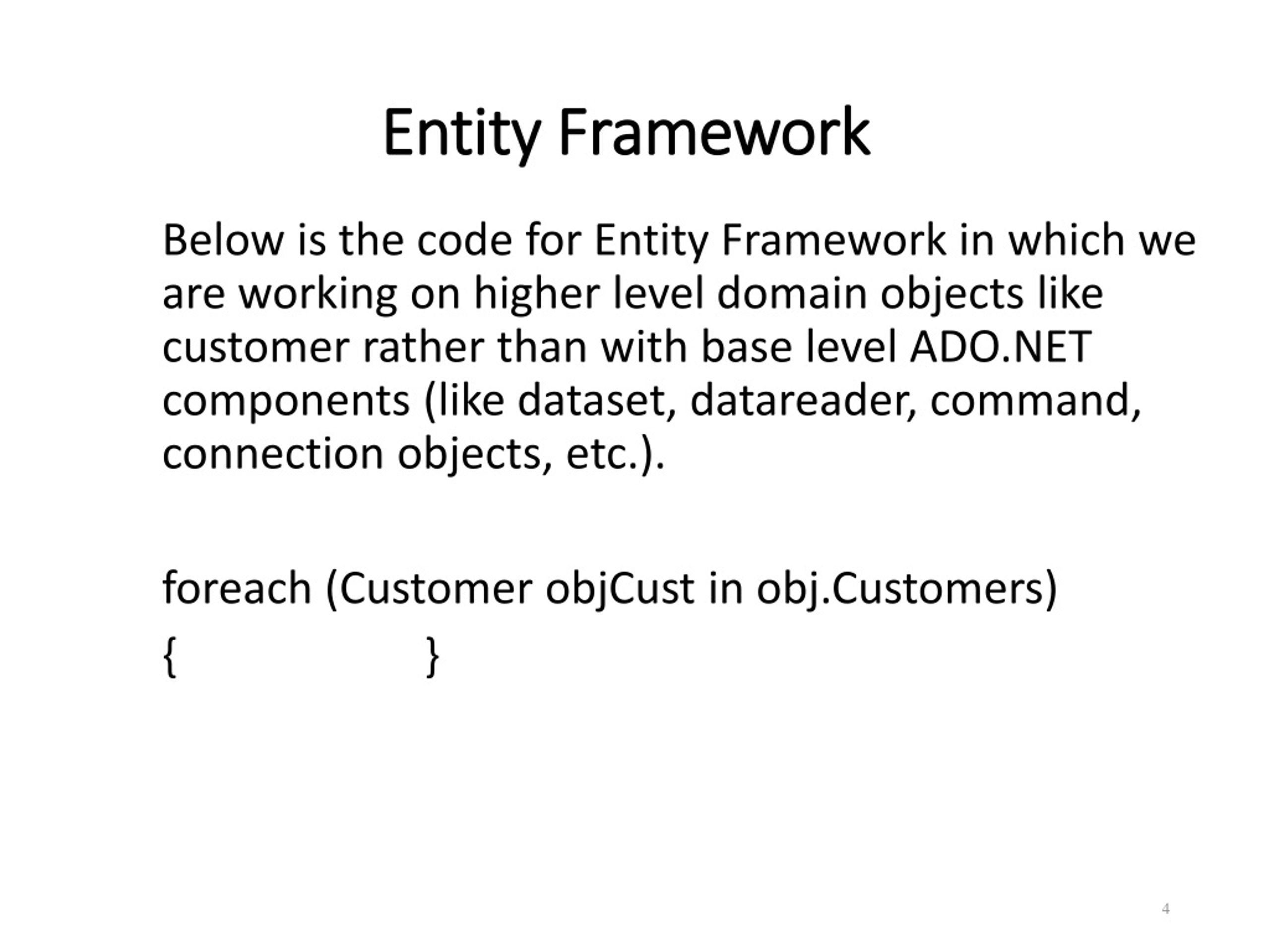 PPT LINQ and Entity Framework PowerPoint Presentation, free download