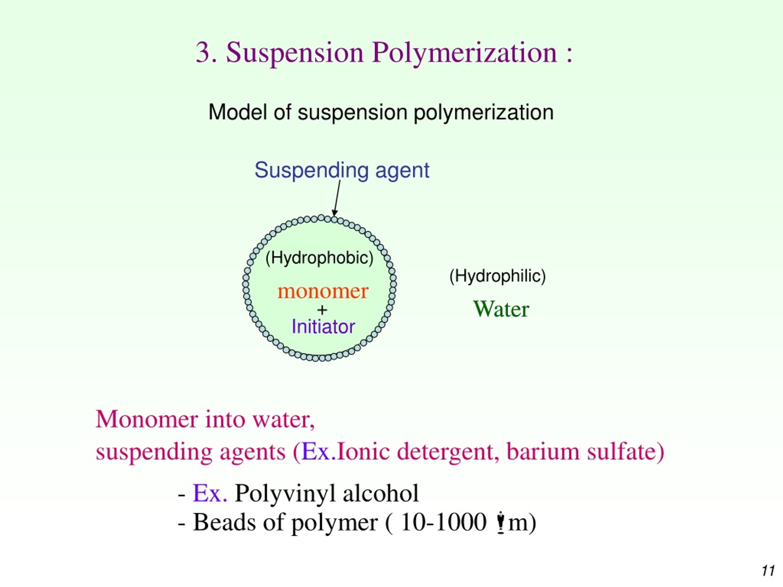 PPT Polymerization Techniques Bulk polymerization Solution