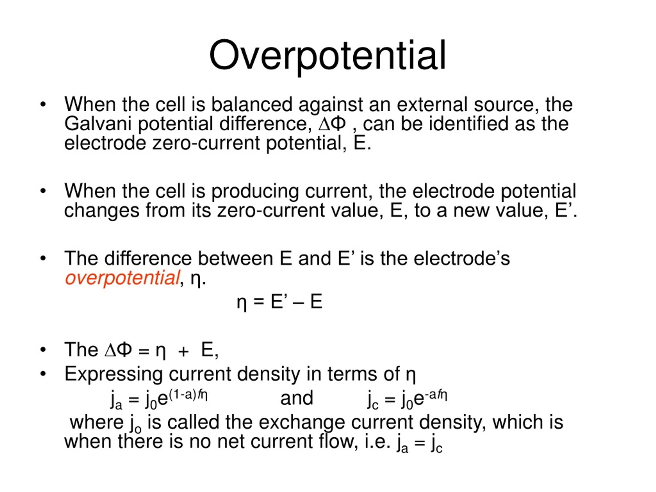 PPT Overpotential PowerPoint Presentation, free download ID8786917