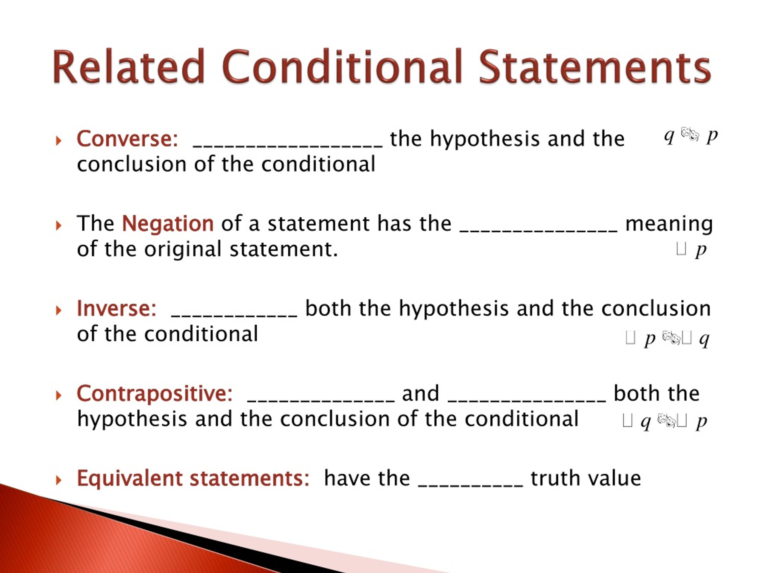 PPT Conditional Statements PowerPoint Presentation, free download
