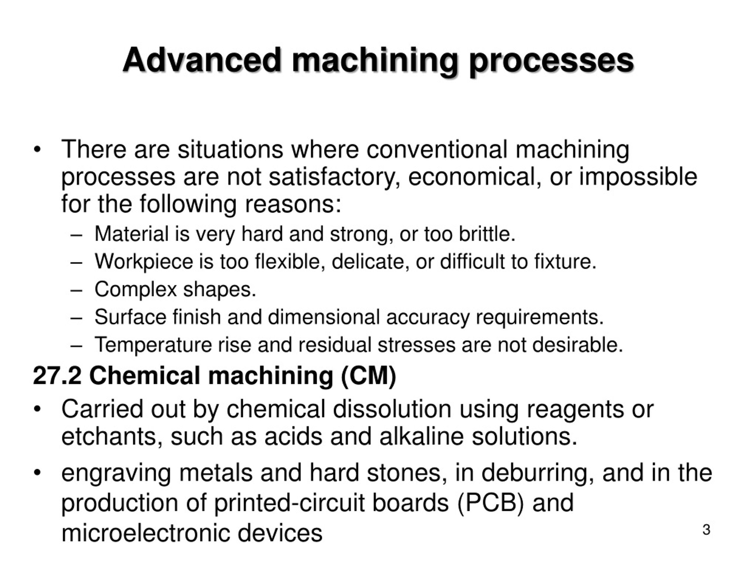 PPT Advanced Machining Processes PowerPoint Presentation, free