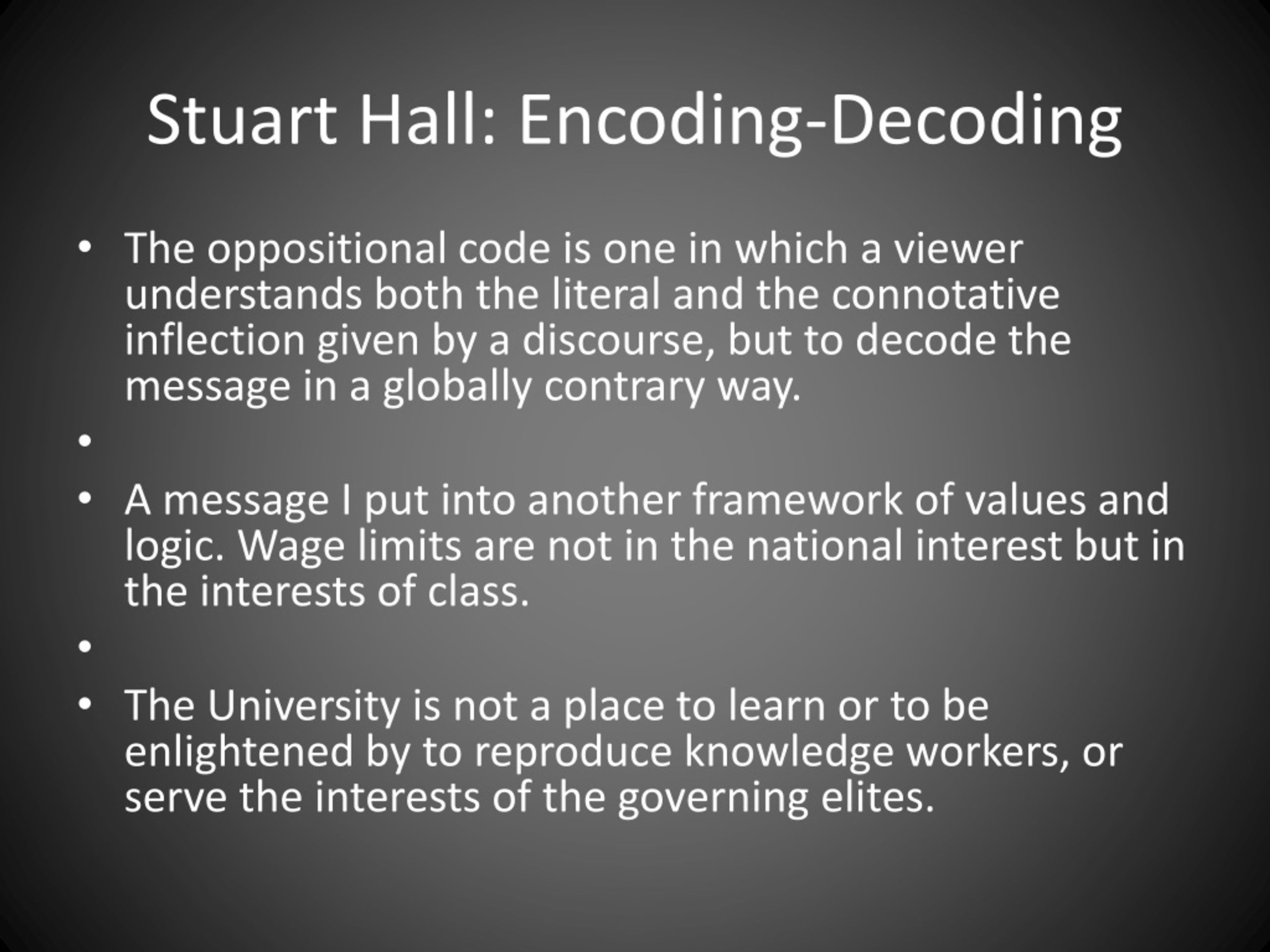PPT Stuart Hall Encoding Decoding PowerPoint Presentation, free