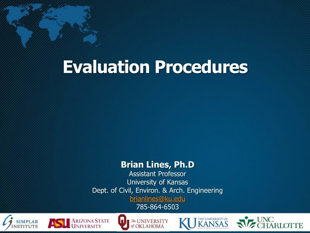 PPT Evaluation Procedures PowerPoint Presentation, free download ID