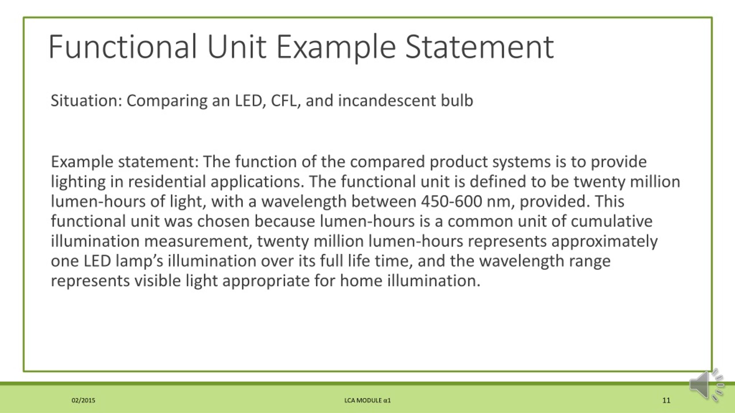 PPT to the Life Cycle Assessment (LCA) Learning Module Series