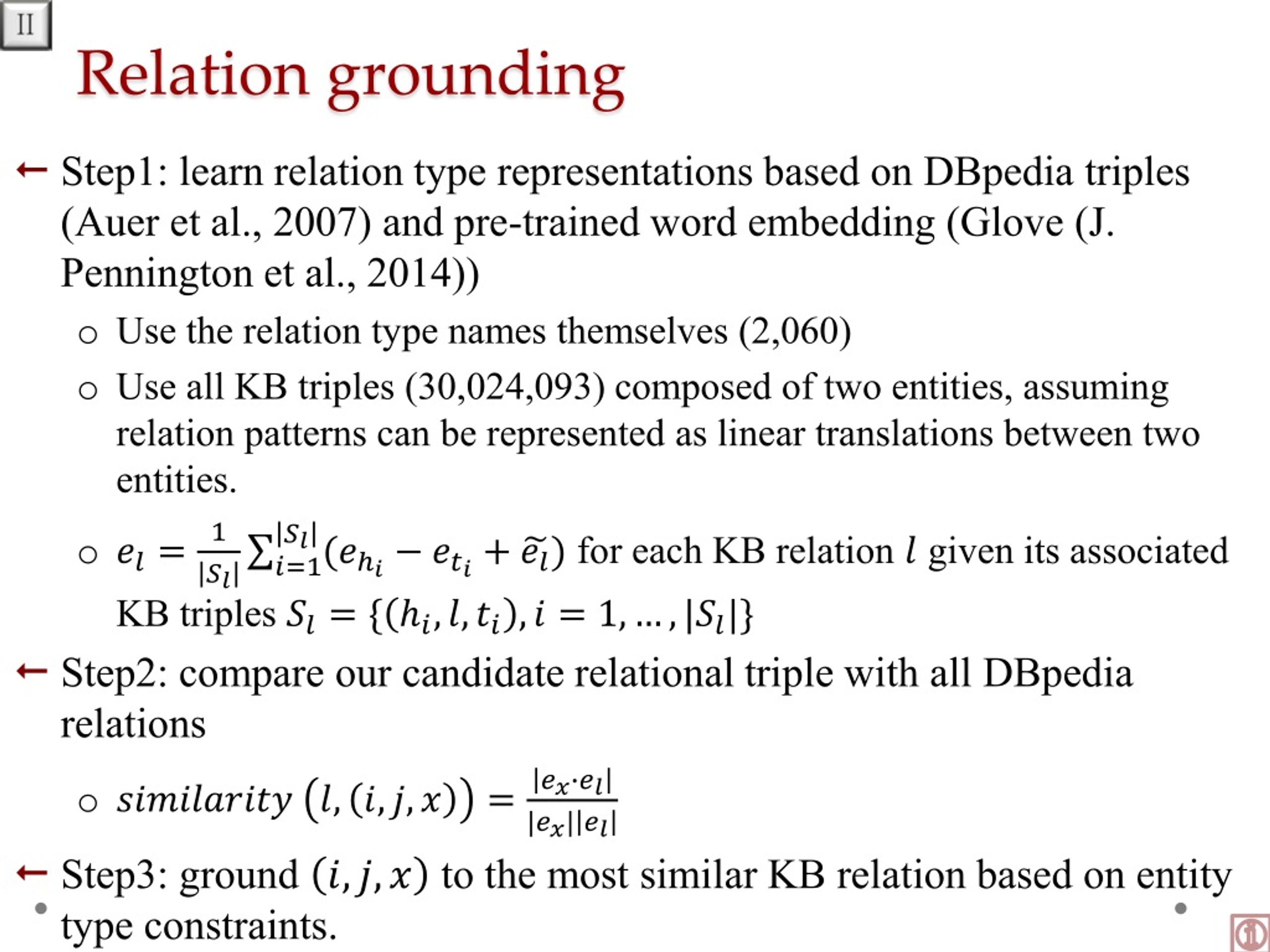 PPT Unsupervised Graphbased Relation Extraction and Validation for Knowledge Base Population