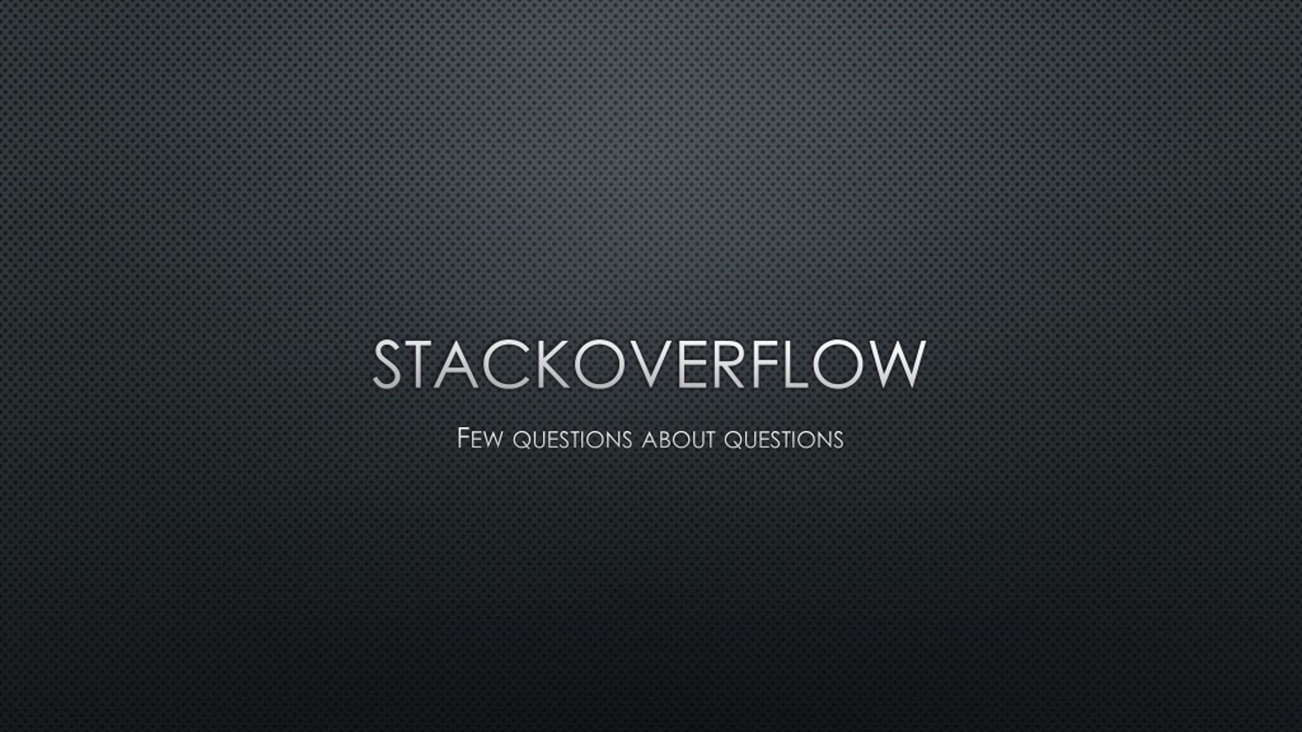 PPT StackOverflow PowerPoint Presentation, free download ID8865351