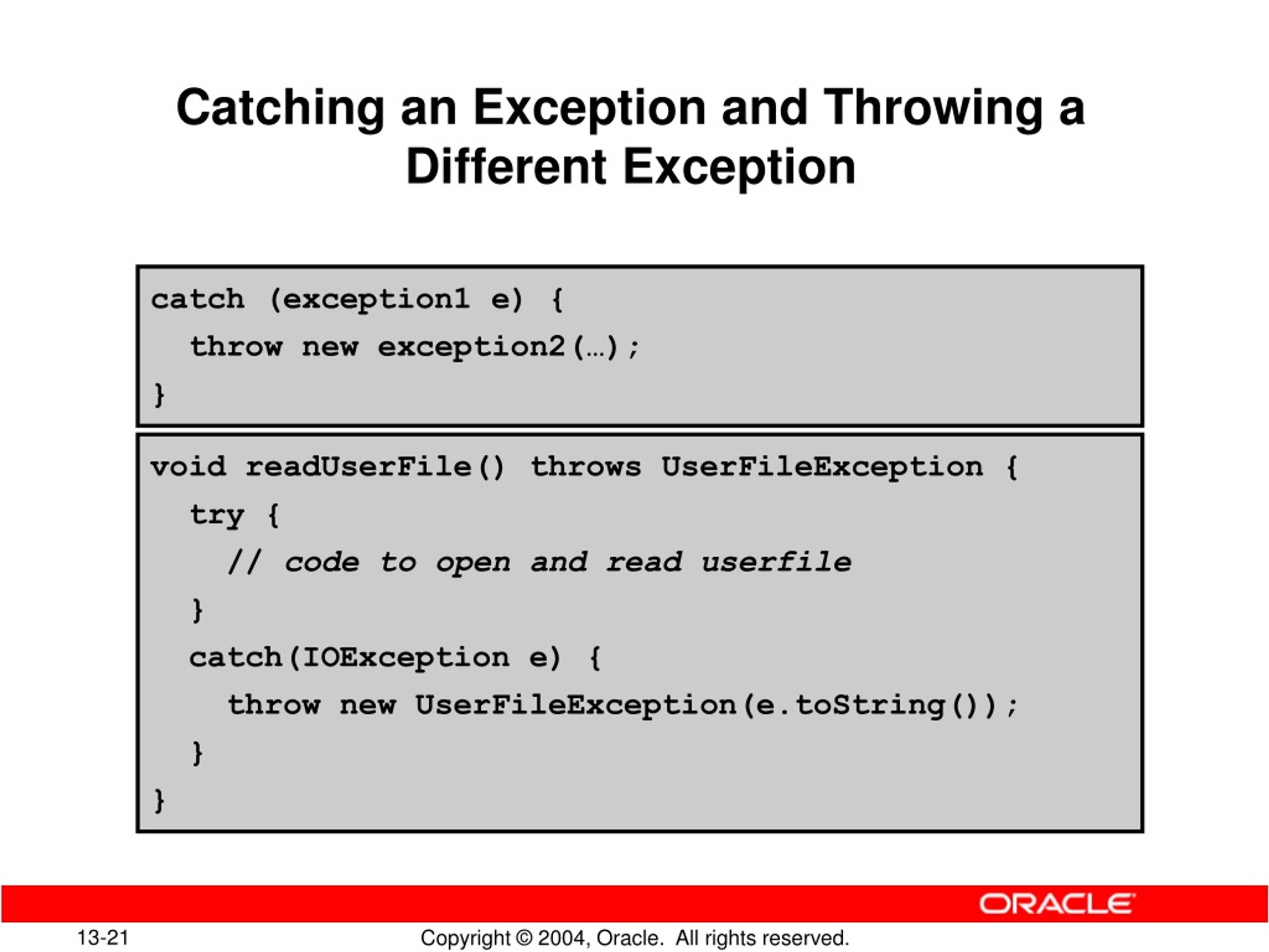 PPT Throwing and Catching Exceptions PowerPoint Presentation, free
