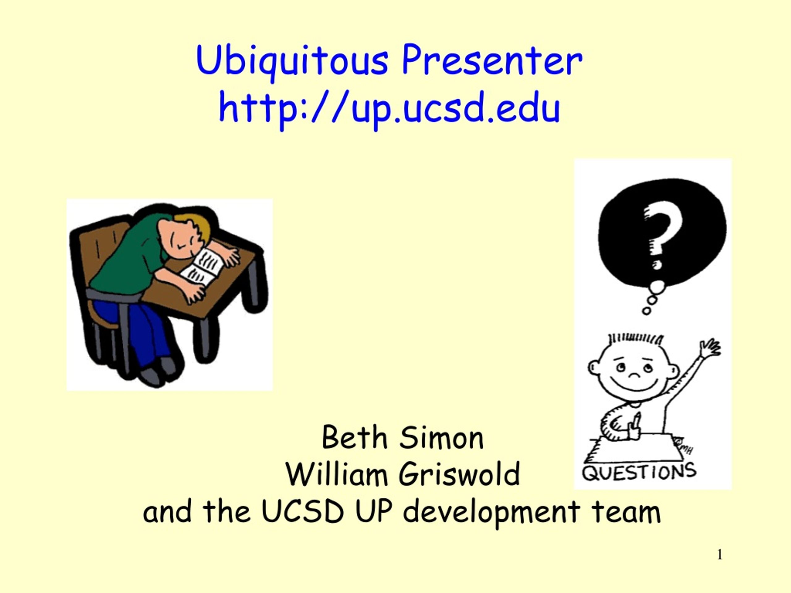 PPT Ubiquitous Presenter up.ucsd PowerPoint Presentation, free(01)