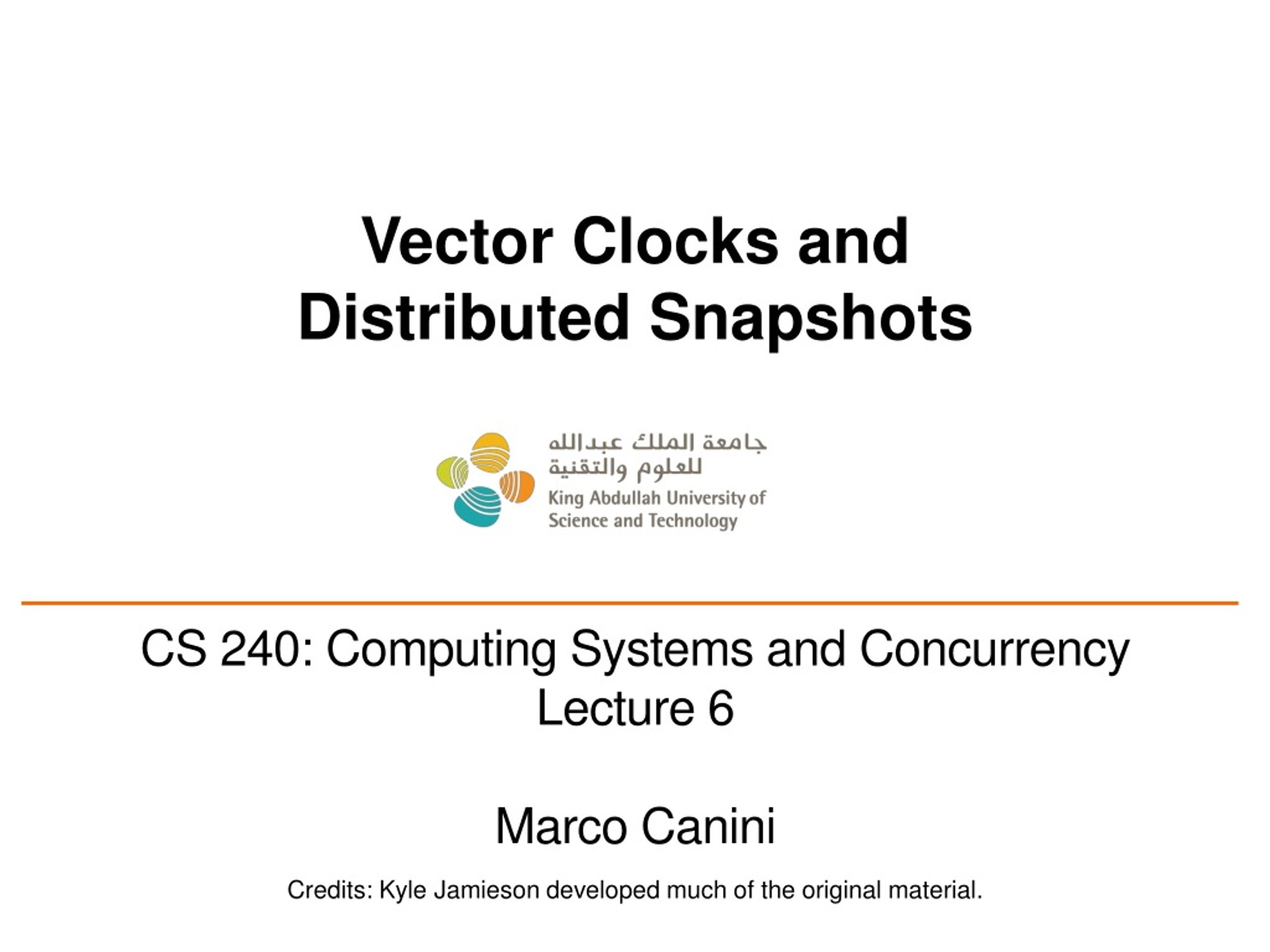 PPT Vector Clocks and Distributed Snapshots PowerPoint Presentation