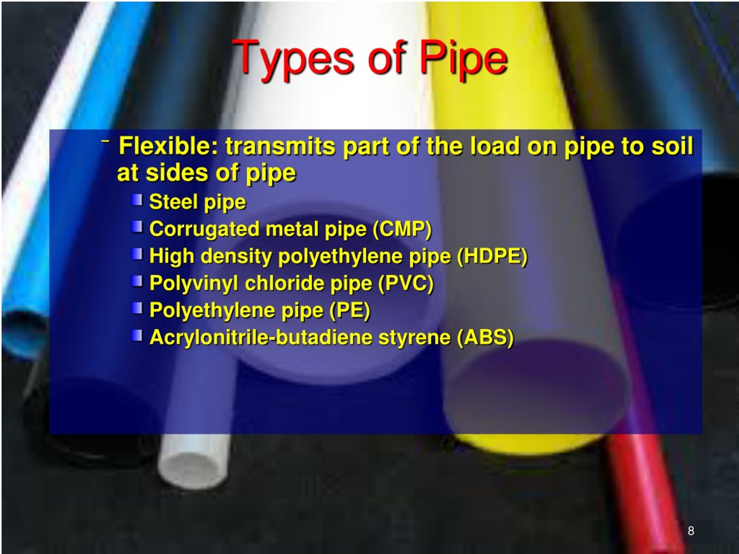 PPT Construction Inspection for Field Office Activities Pipe and