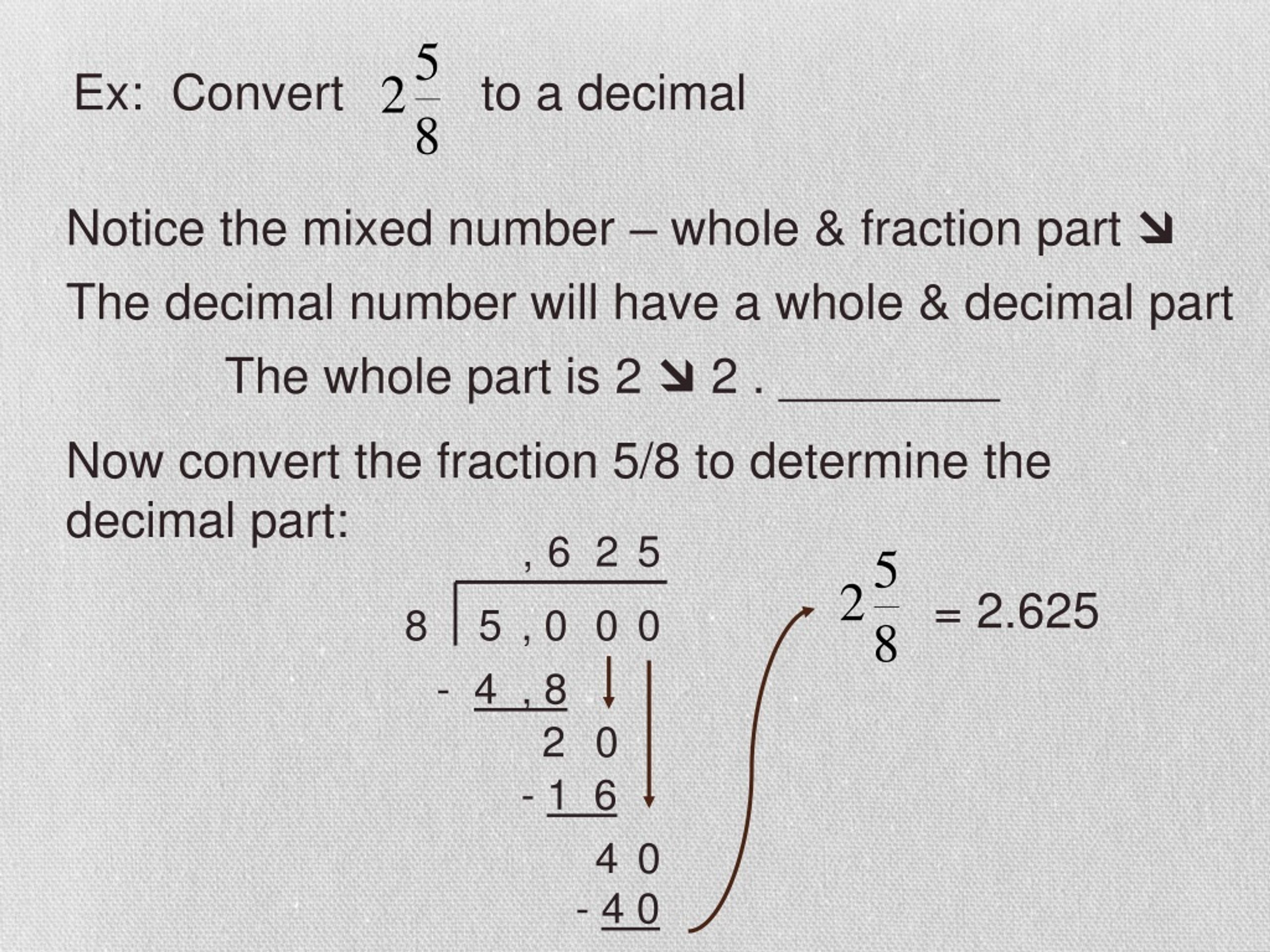PPT DECIMAL FRACTIONS PowerPoint Presentation, free download ID8891321