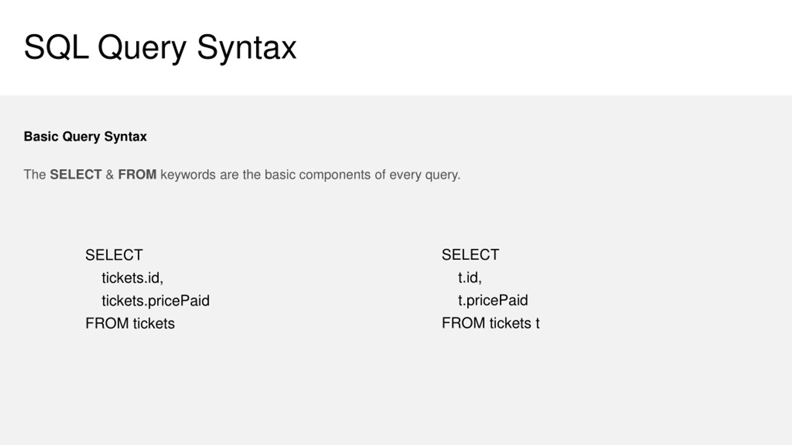 PPT Query with SQL API PowerPoint Presentation, free download ID