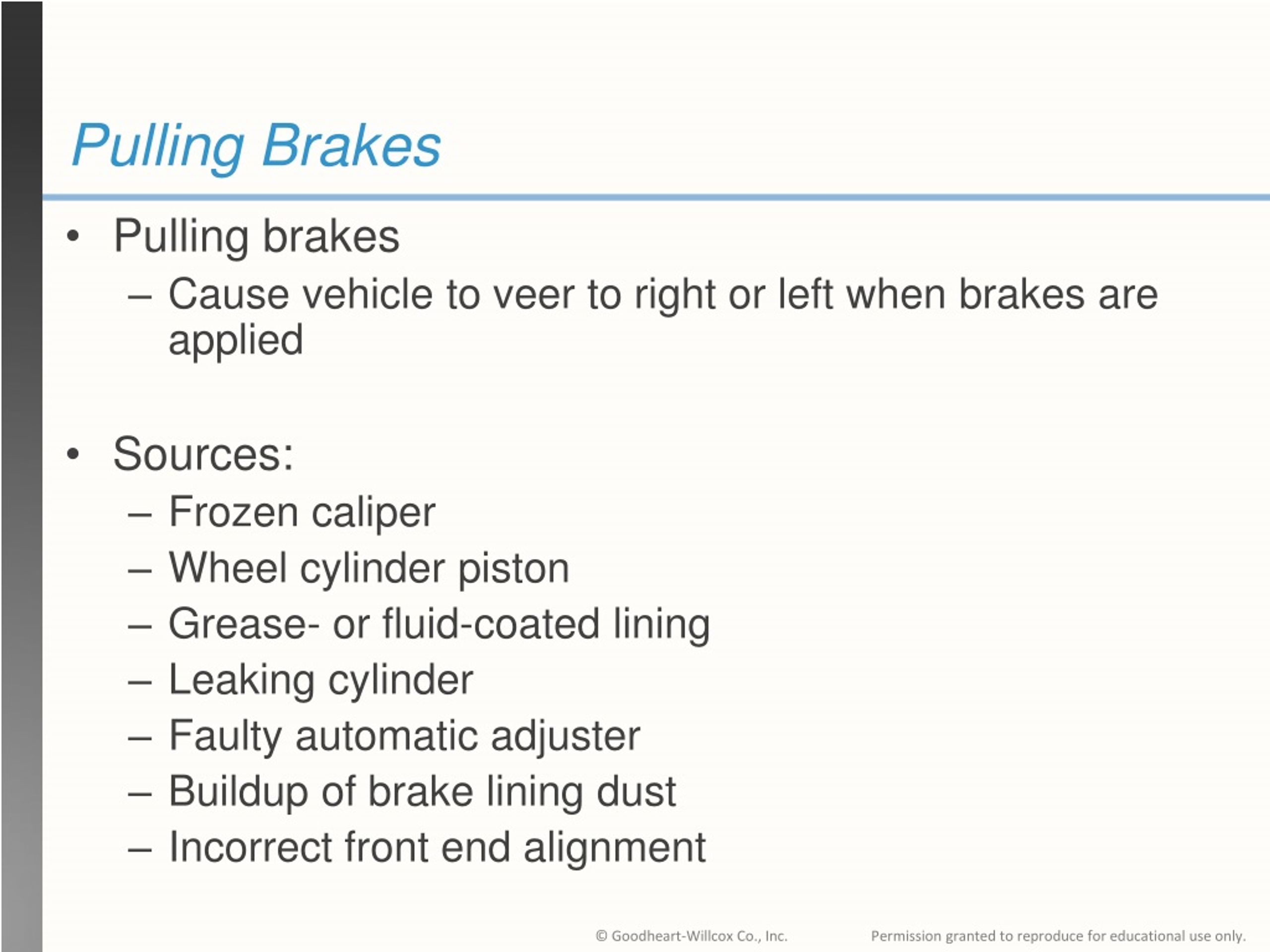 PPT Brake System Diagnosis, Service, and Repair PowerPoint