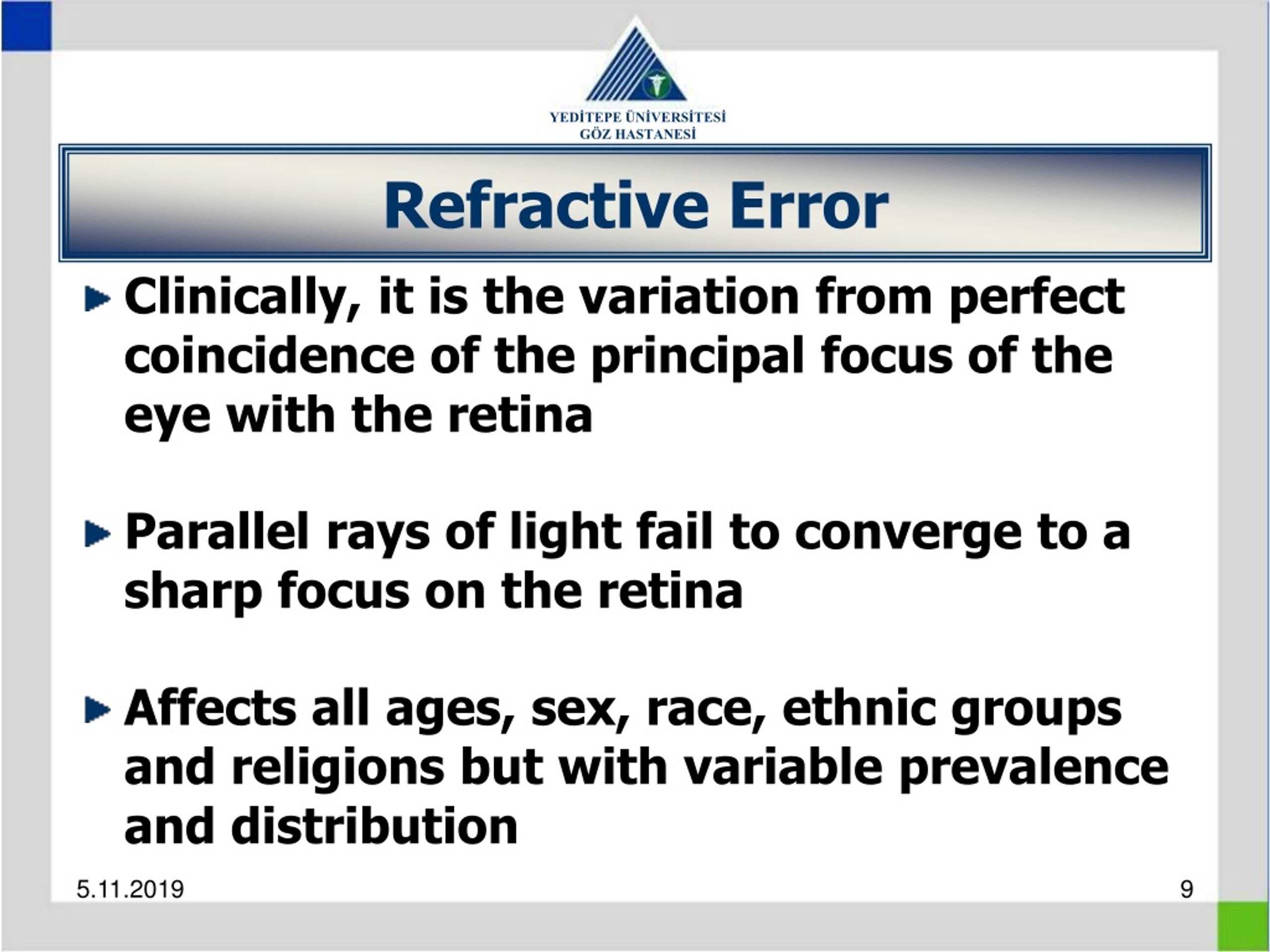 PPT Refractive Errors PowerPoint Presentation, free download ID8898588