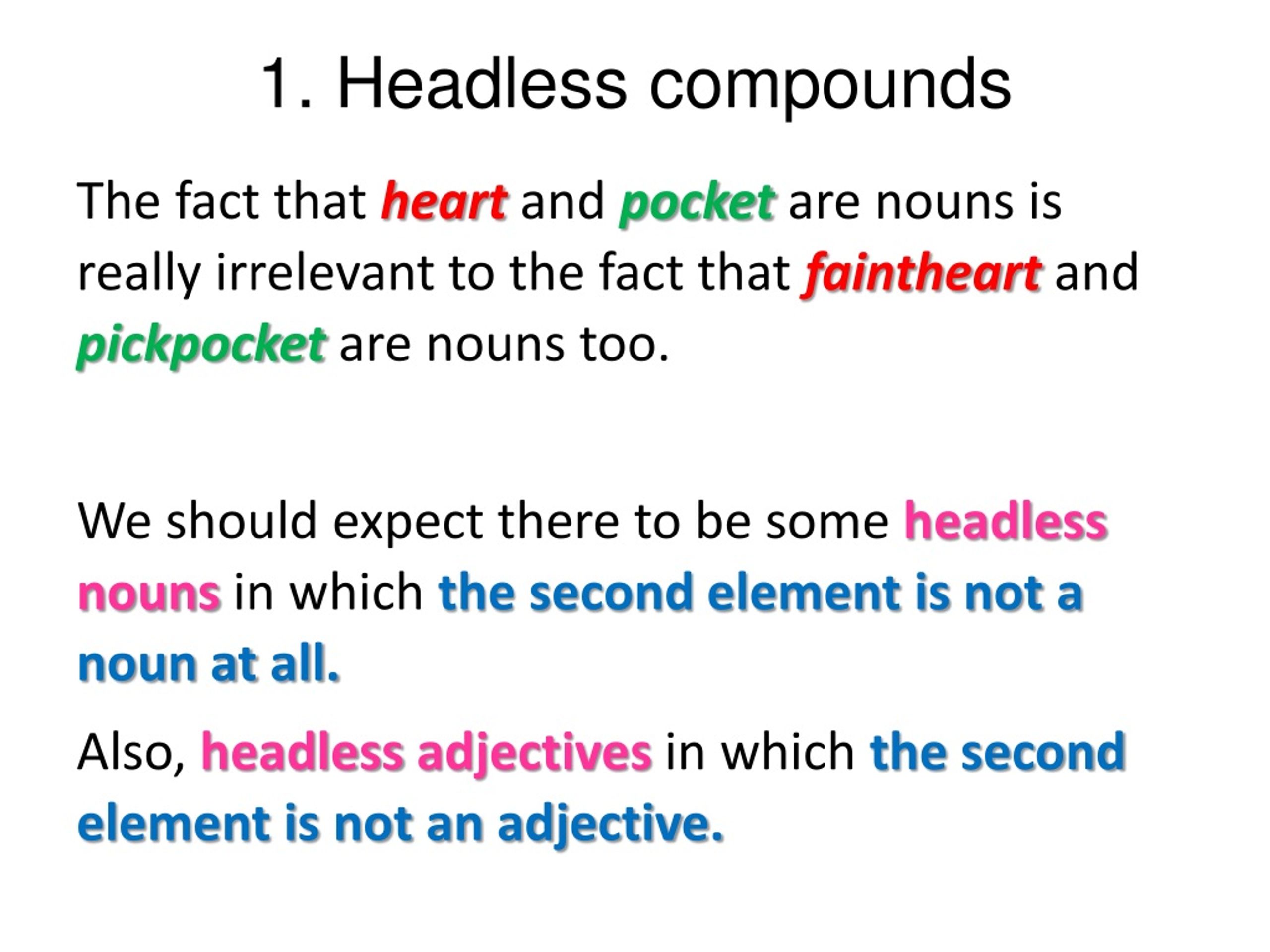 PPT Ch6 Compound words, Blends and Phrasal words PowerPoint