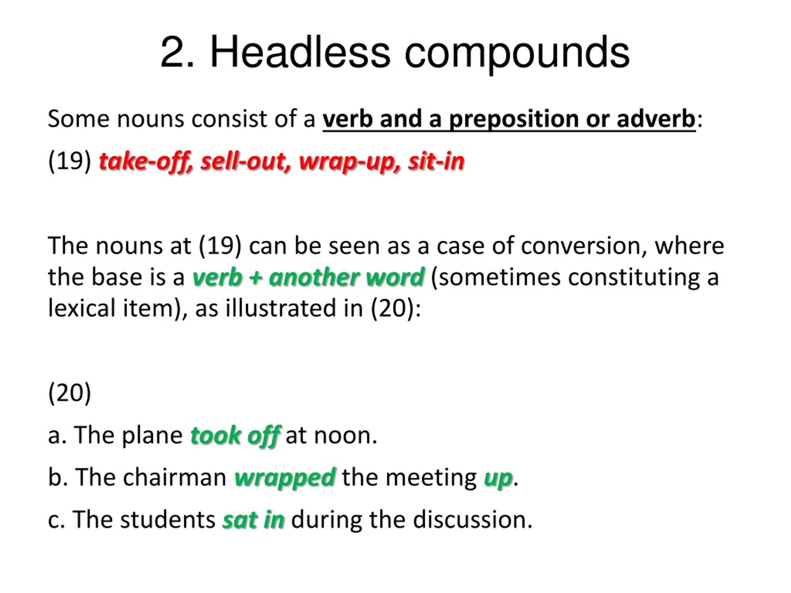 PPT Ch6 Compound words, Blends and Phrasal words PowerPoint