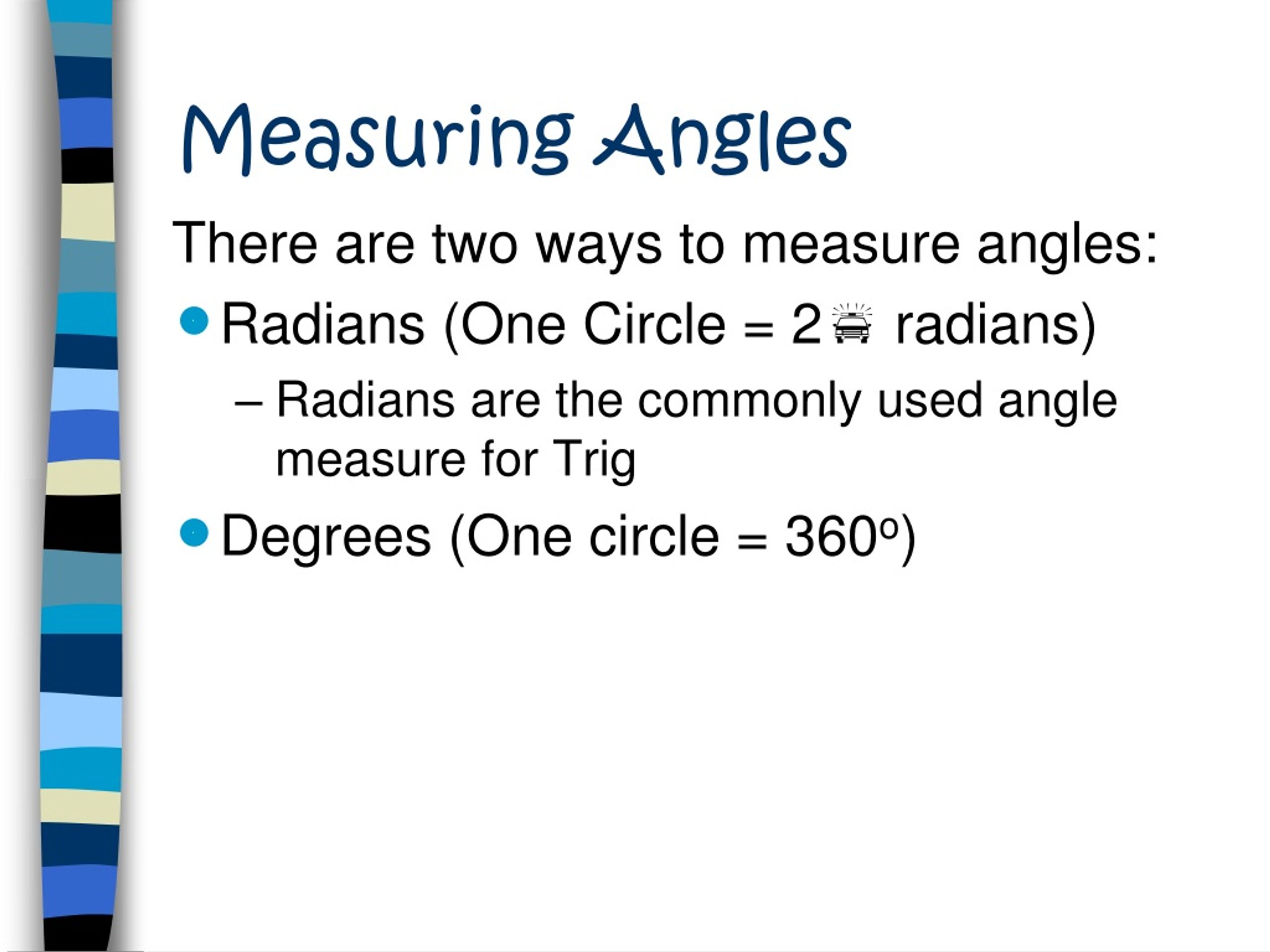 PPT Angles and Their Measure PowerPoint Presentation, free download ID8953453