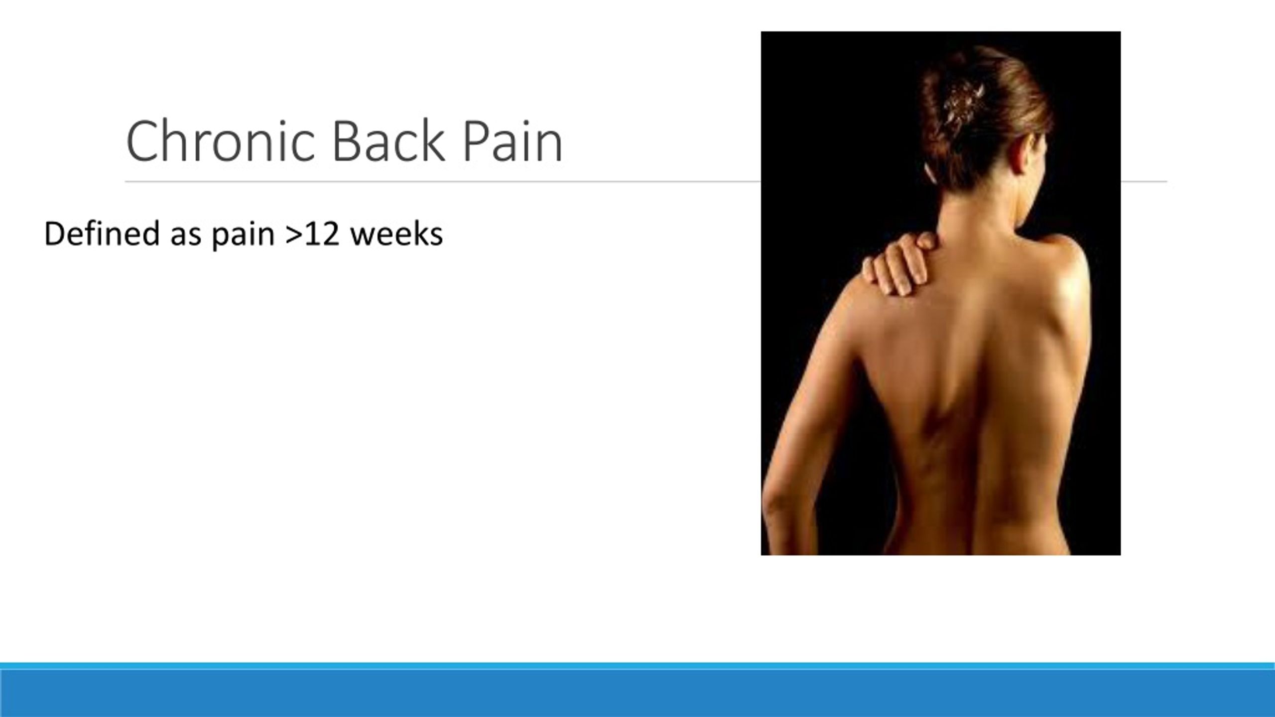PPT Pharmacologic Management of Acute and Chronic Back Pain