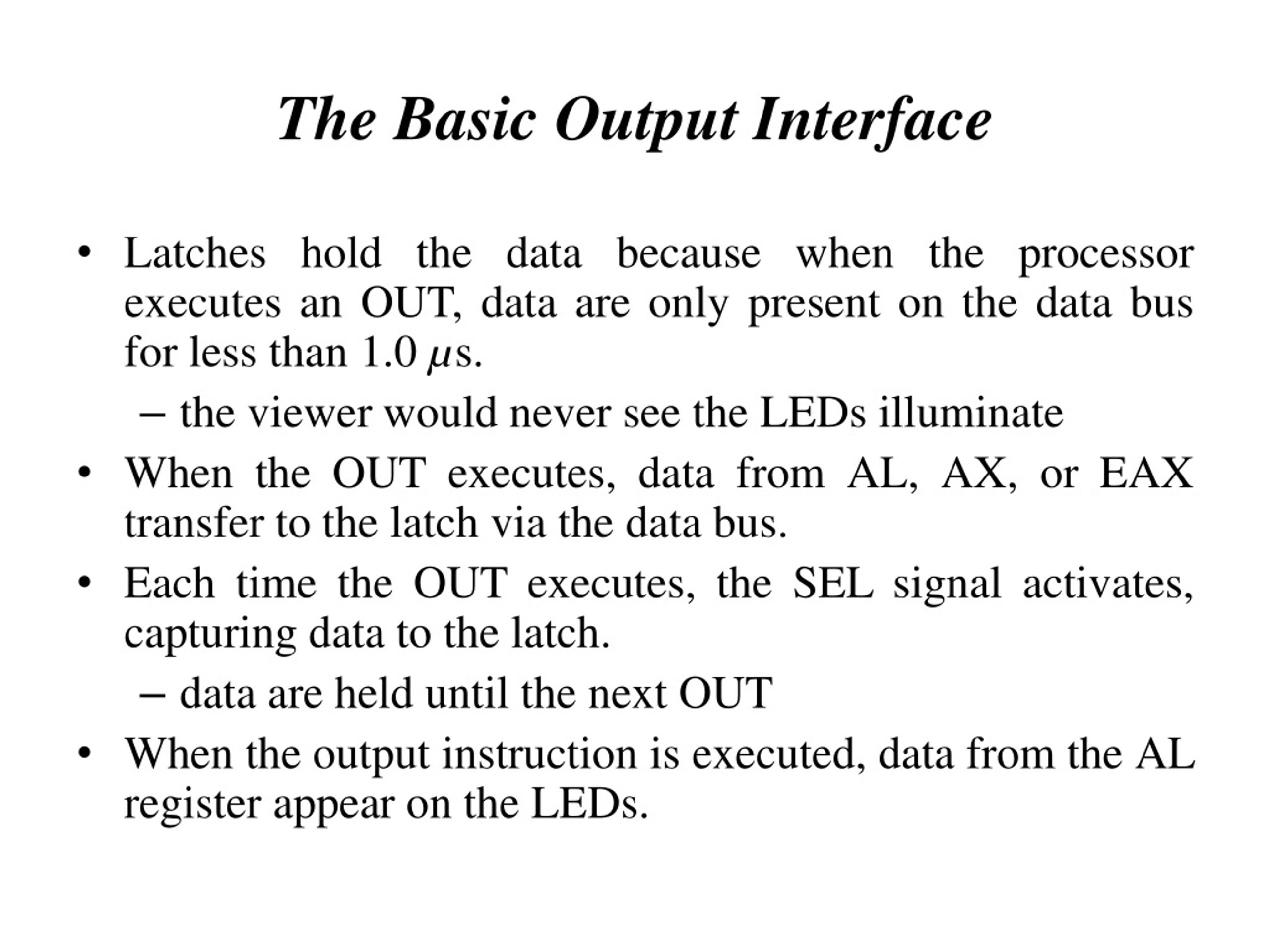 PPT CSE 325 Computer Peripherals and Interfacing PowerPoint
