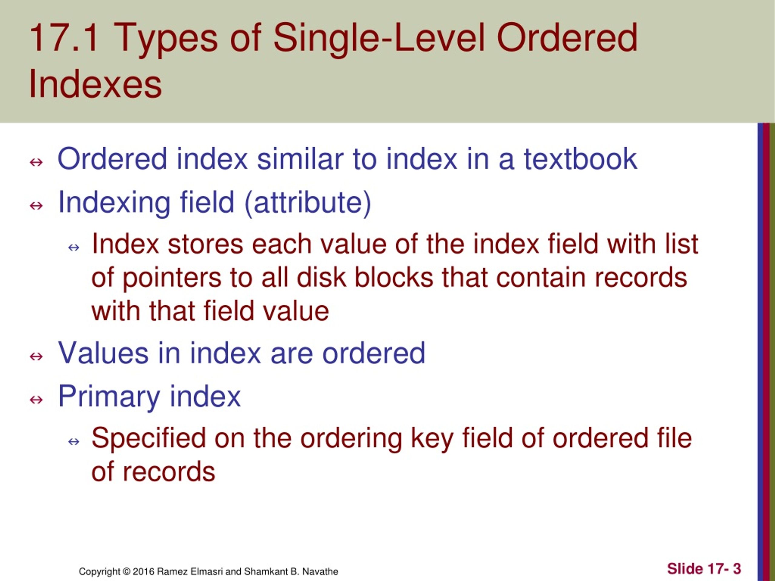 PPT CHAPTER 17 Indexing Structures for Files and Physical Database