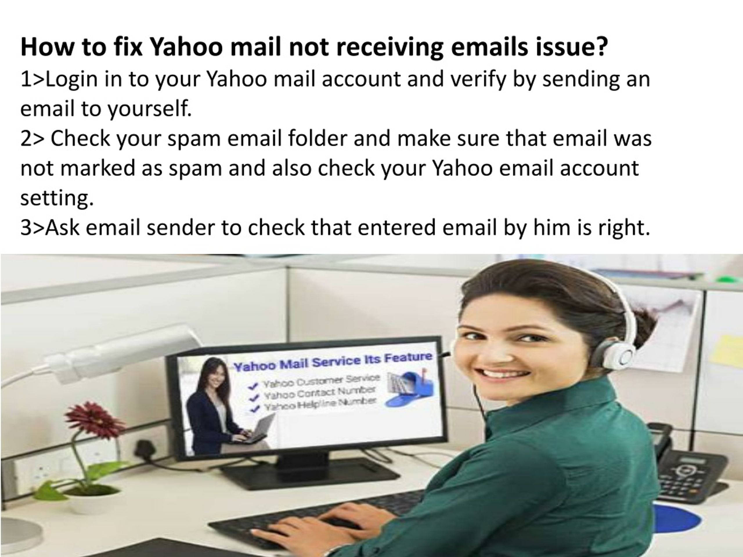PPT Why Yahoo Mail not receiving Emails 18775030107 ? How to fix it